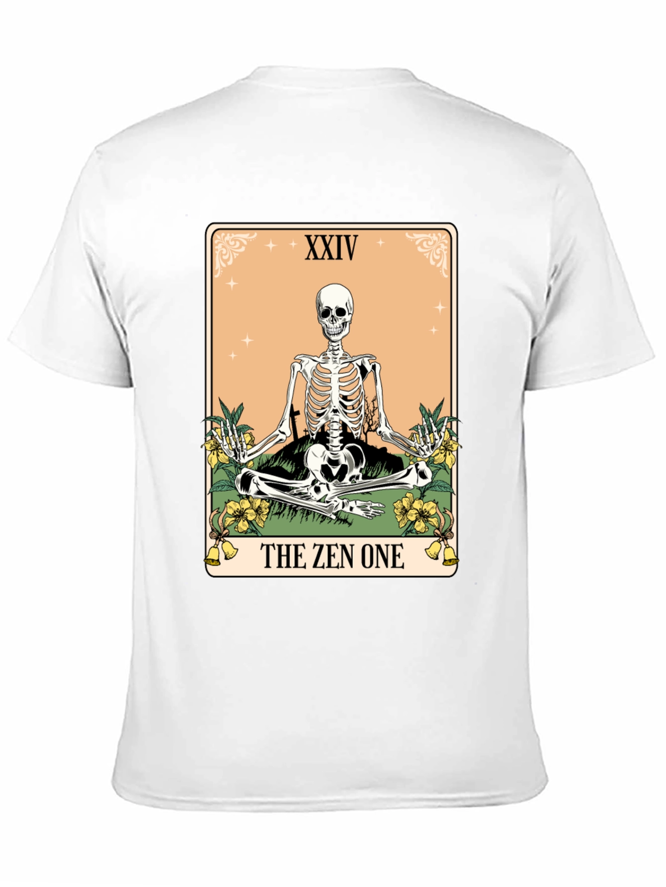 Zen Skeleton Tarot Card T-Shirt