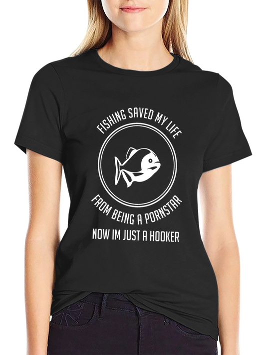 Fishing Saved My Life T-Shirt Funny Fisherman Gift