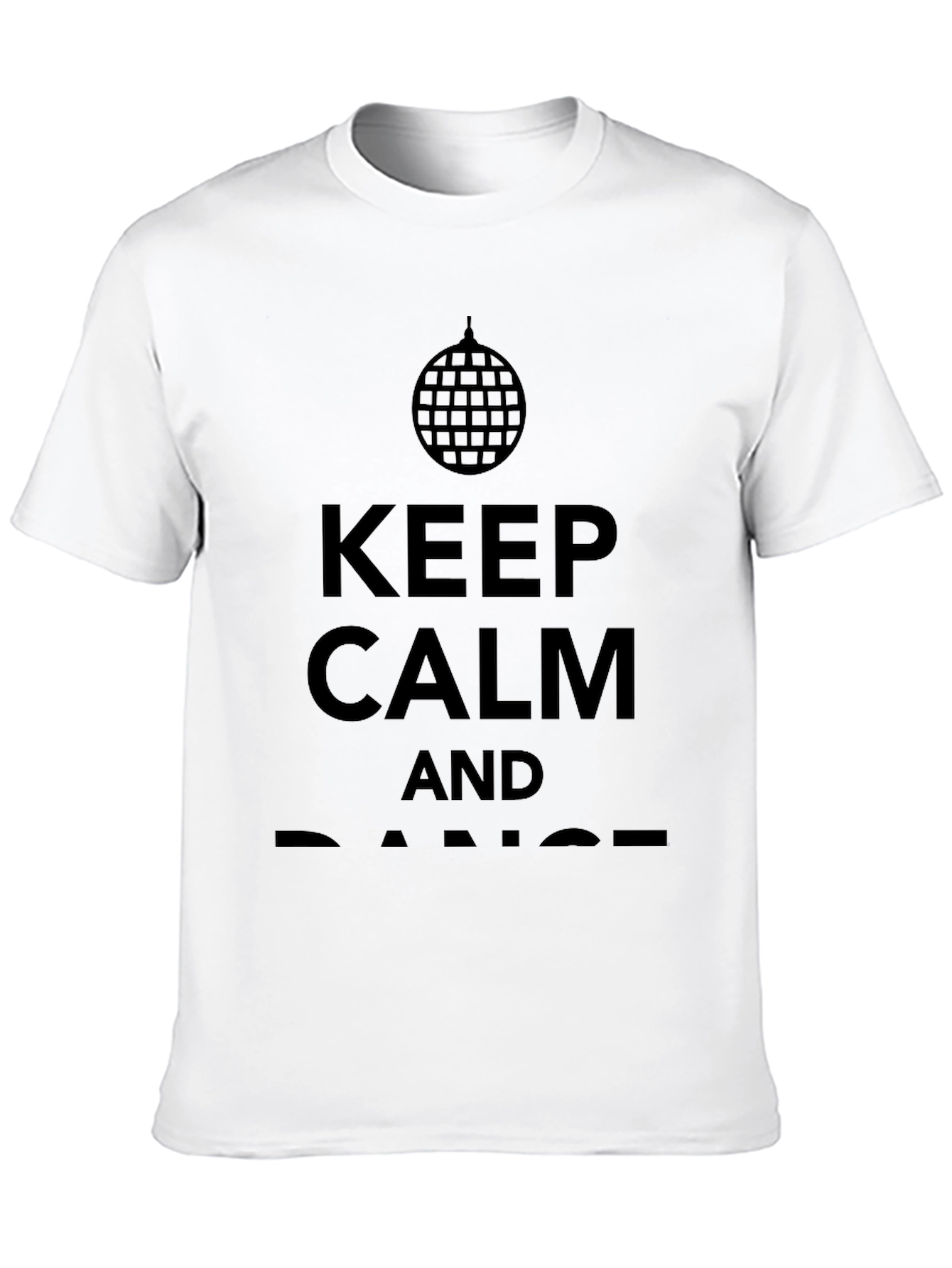 Keep Calm & Dance T-Shirt Disco Ball Graphic