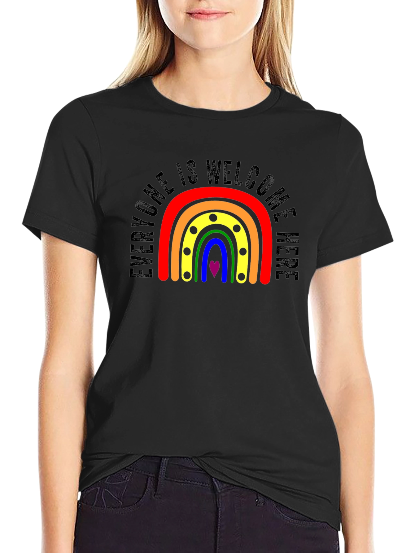 Everyone Welcome Rainbow Pride T-Shirt