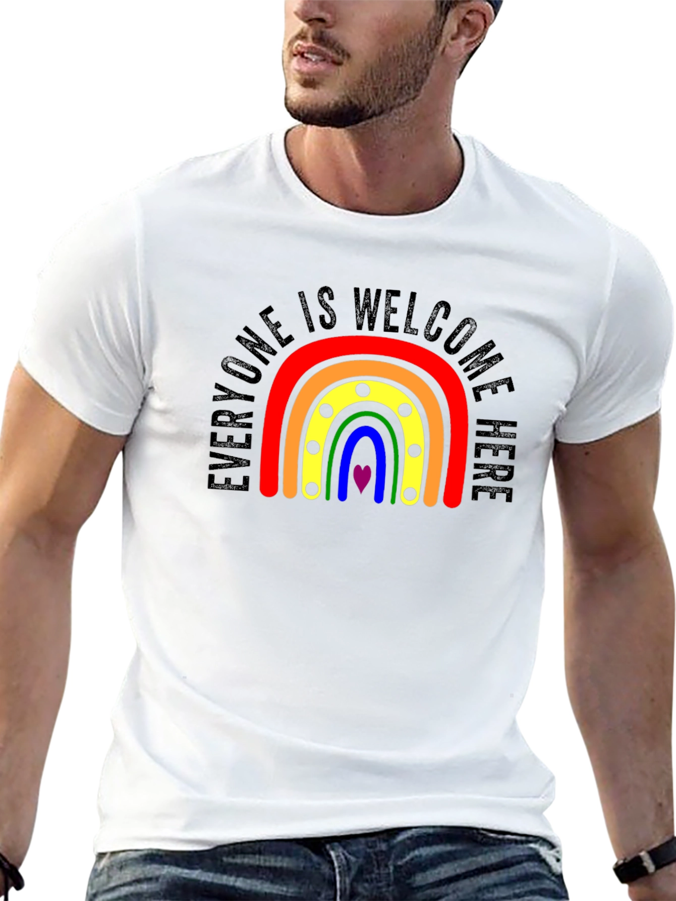 Everyone Welcome Rainbow Pride T-Shirt