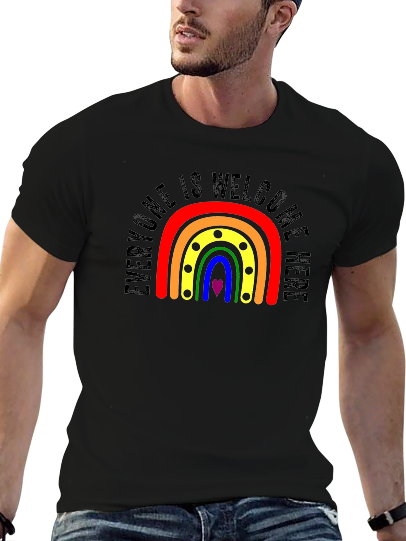 Everyone Welcome Rainbow Pride T-Shirt