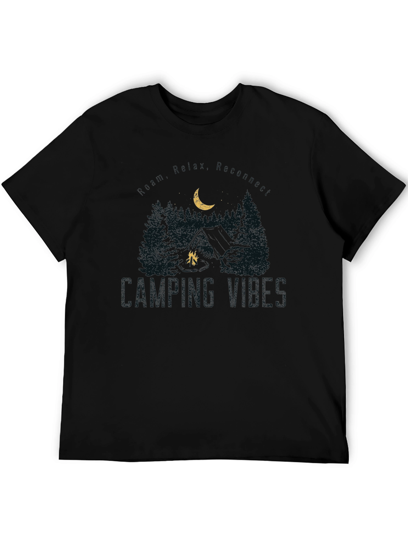 Camping Vibes Graphic Tee - Nature Lover Shirt