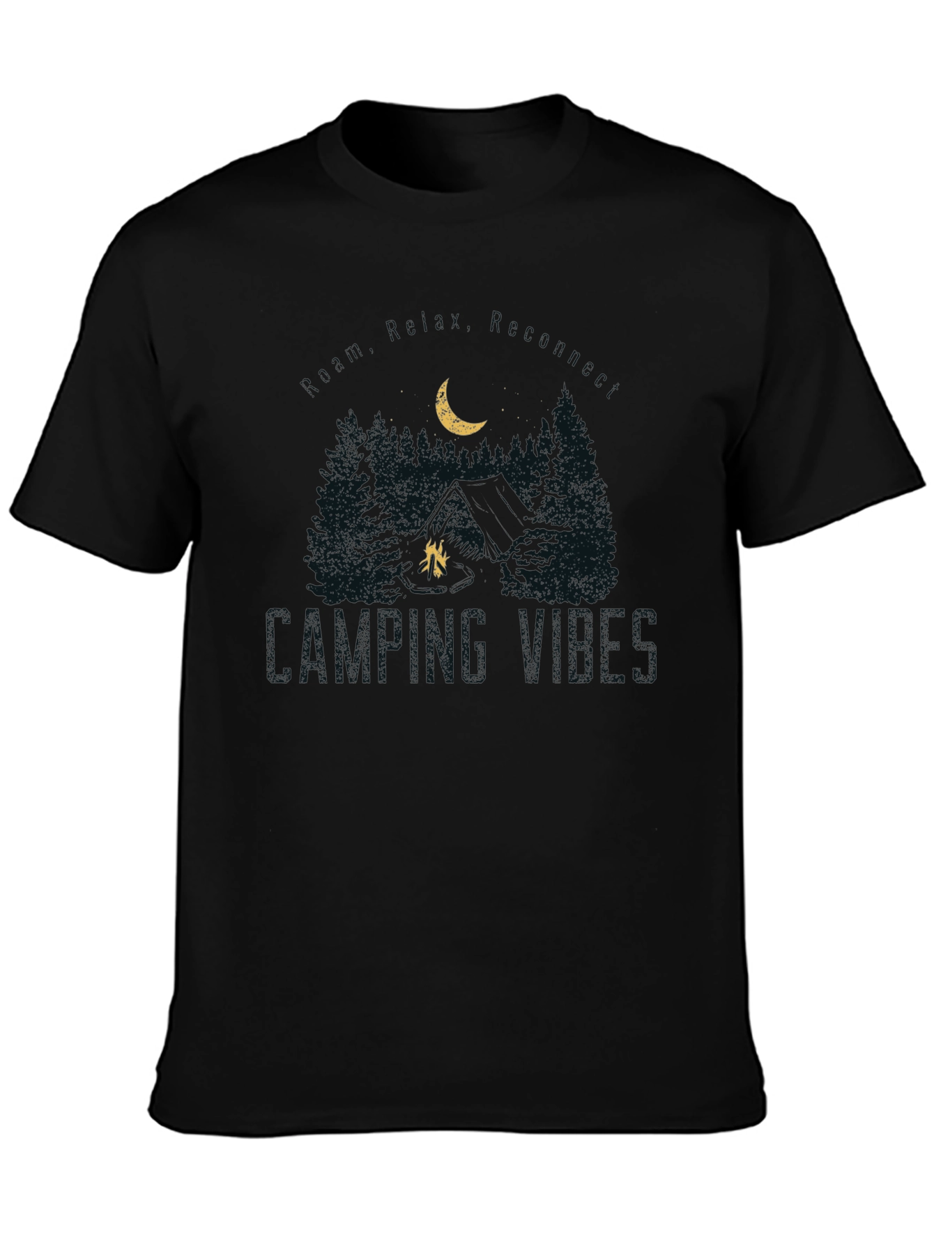 Camping Vibes Graphic Tee - Nature Lover Shirt