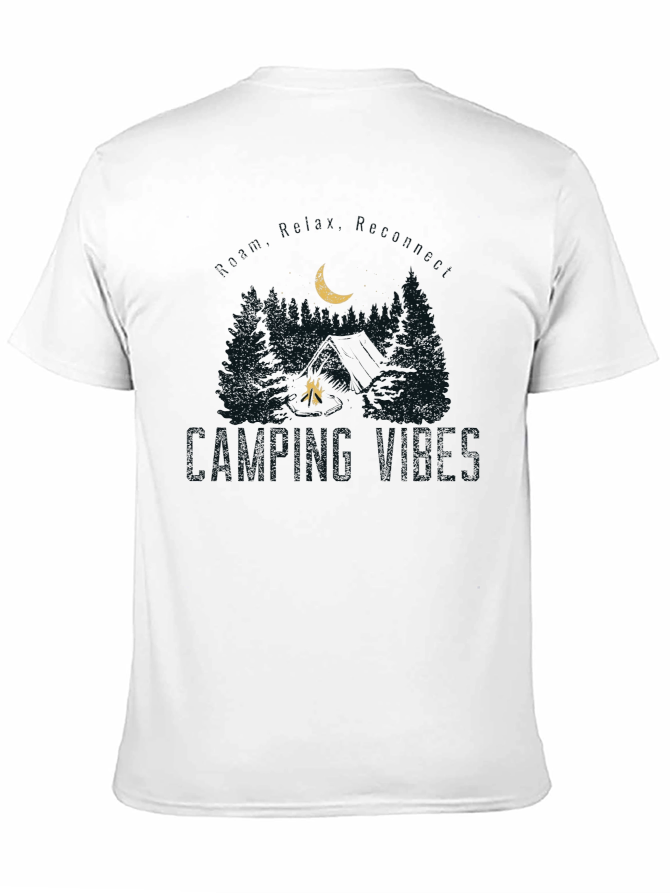 Camping Vibes Graphic Tee - Nature Lover Shirt