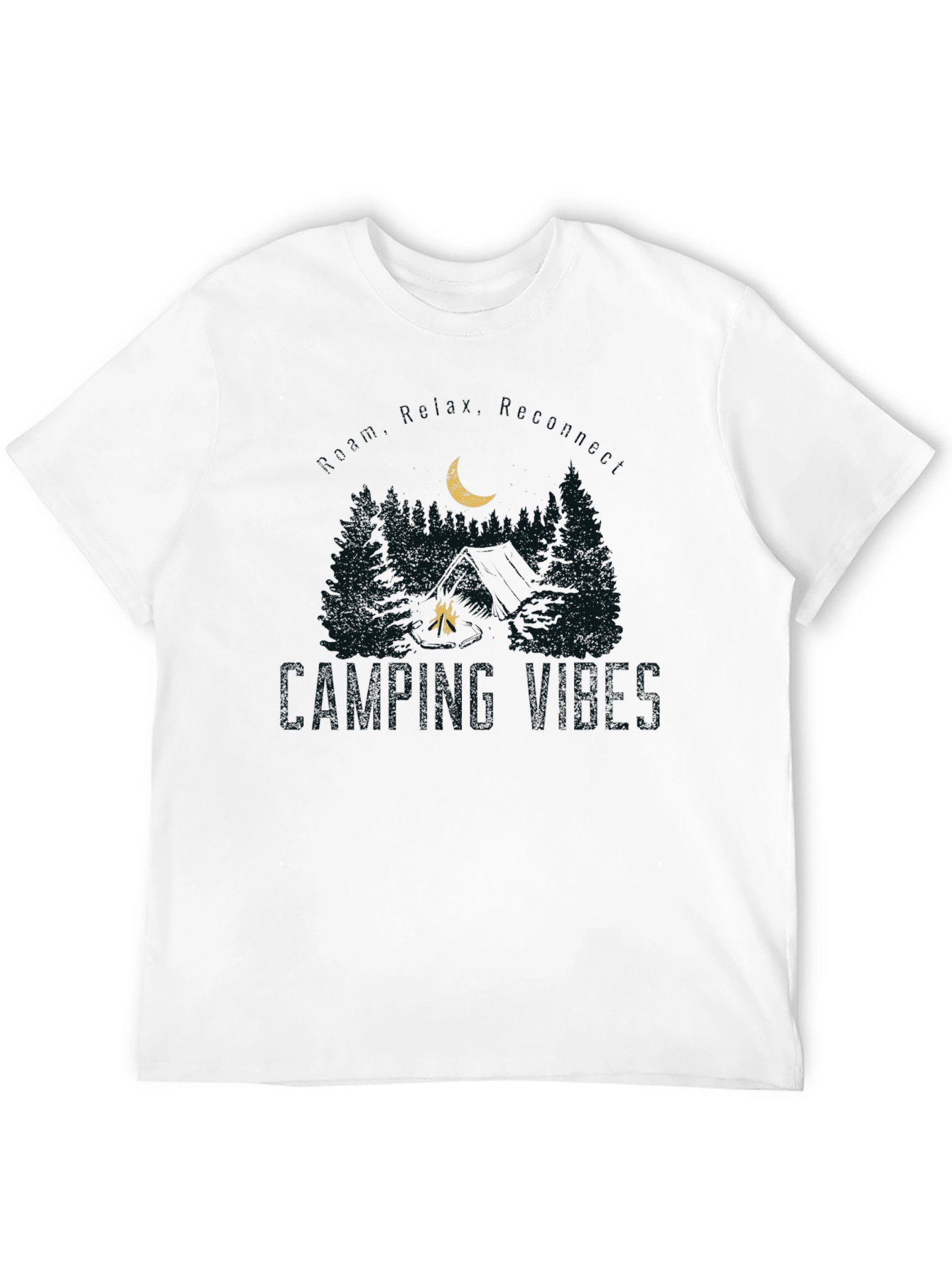 Camping Vibes Graphic Tee - Nature Lover Shirt