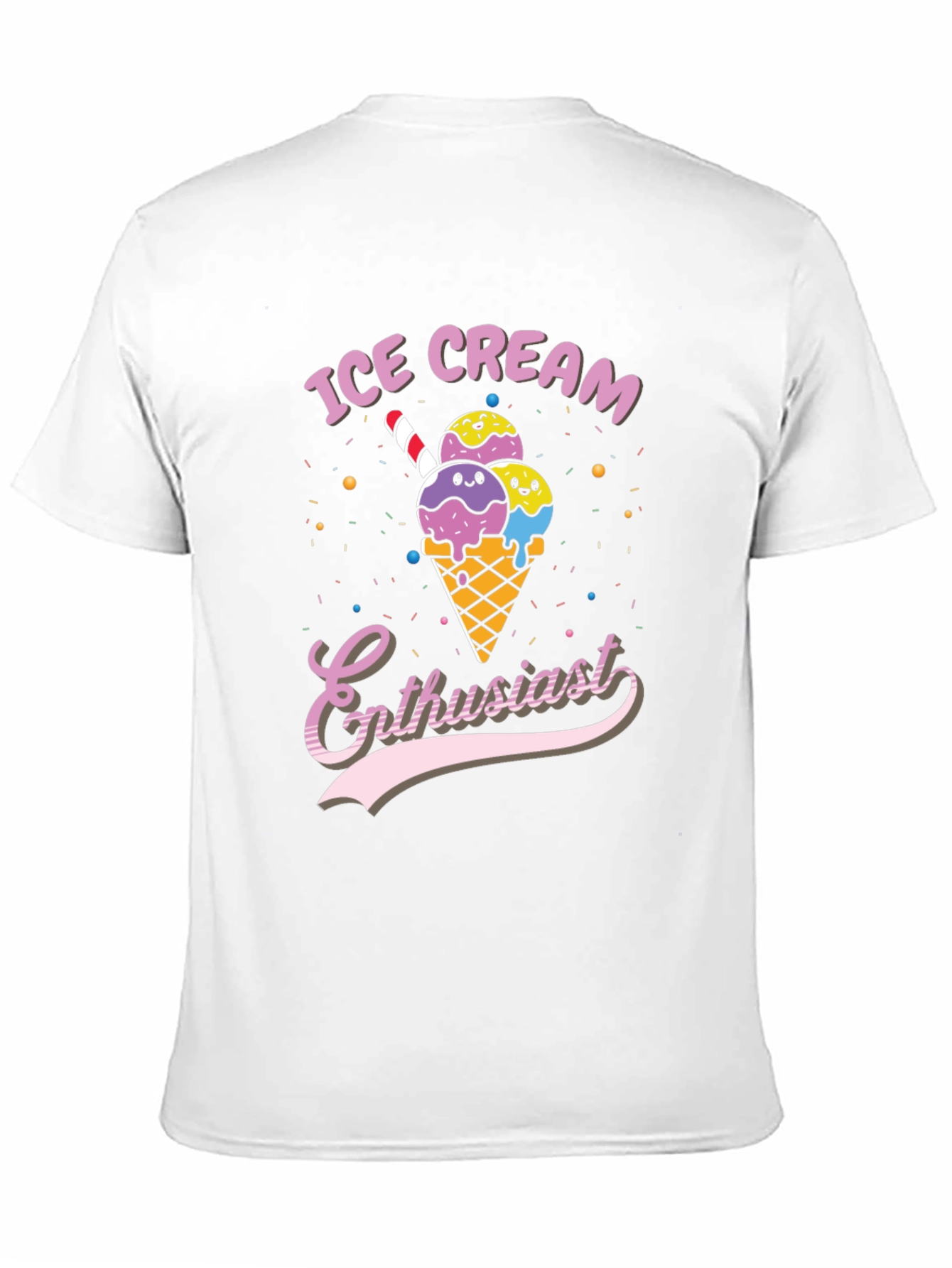 Ice Cream Enthusiast Graphic T-Shirt