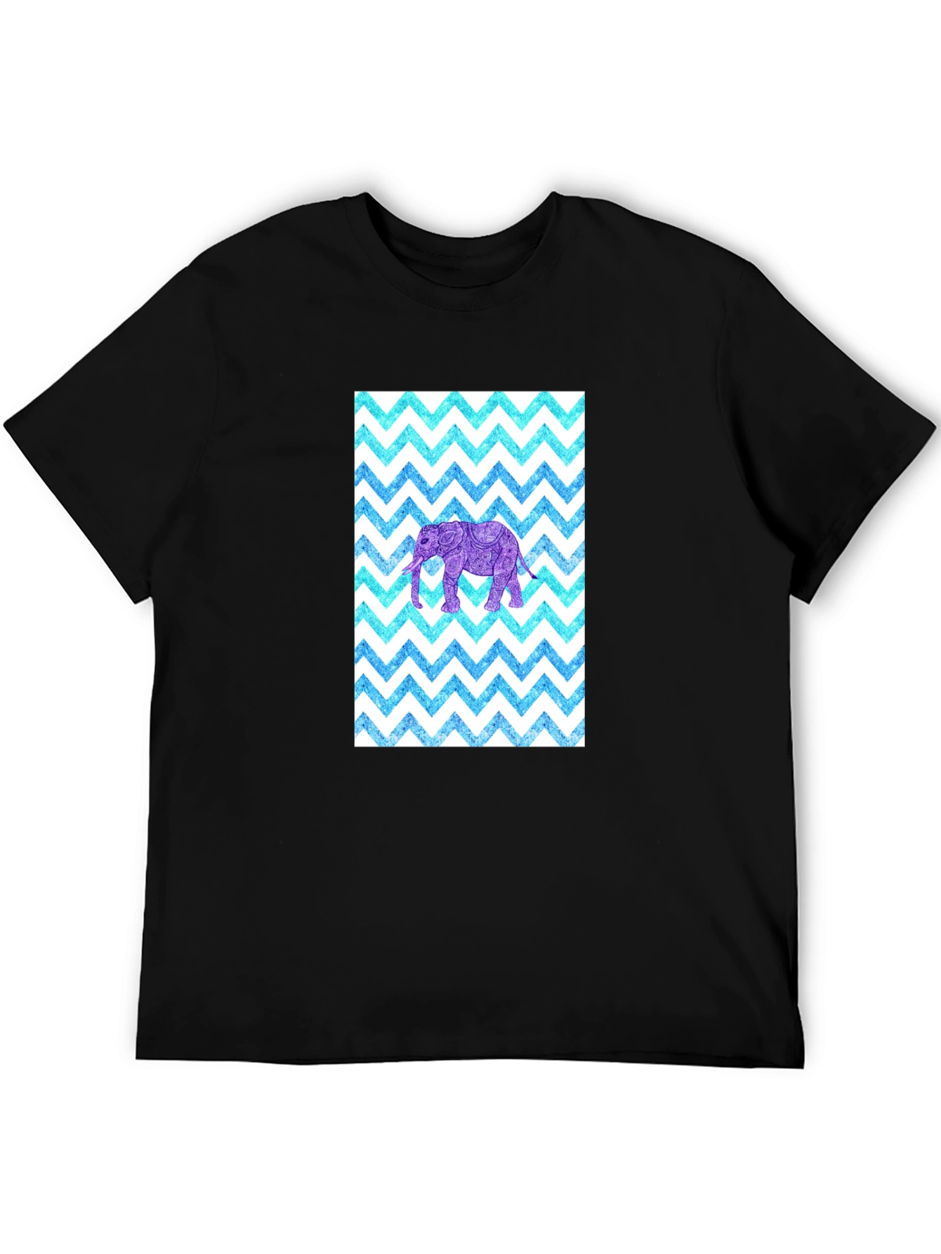 Elephant Zigzag Pattern T-Shirt