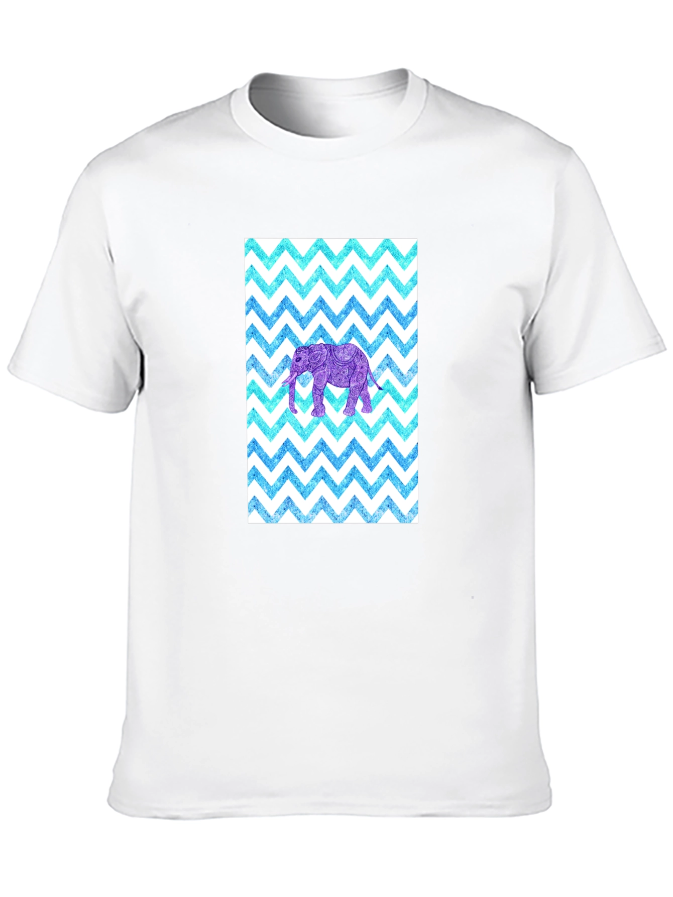 Elephant Zigzag Pattern T-Shirt