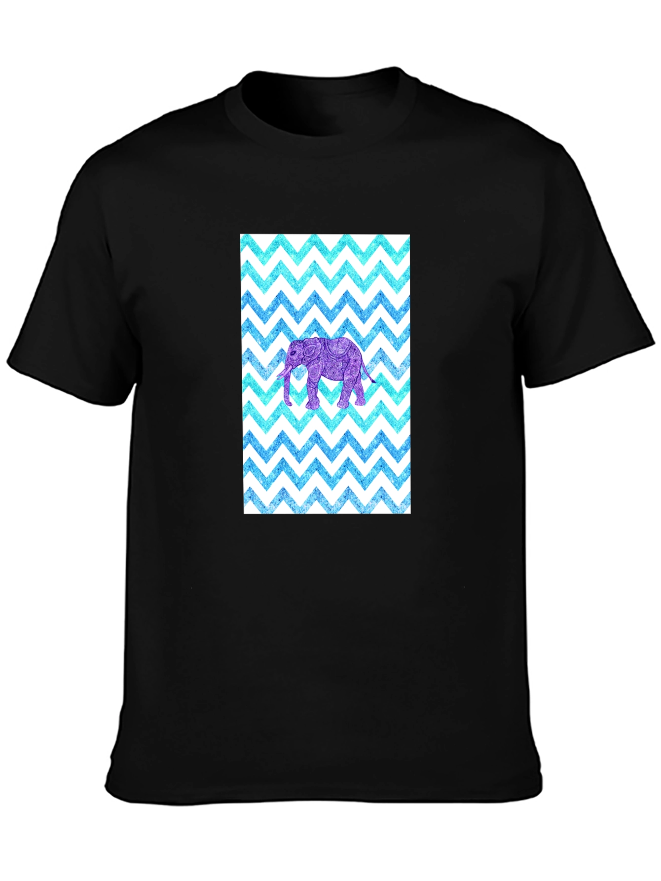 Elephant Zigzag Pattern T-Shirt