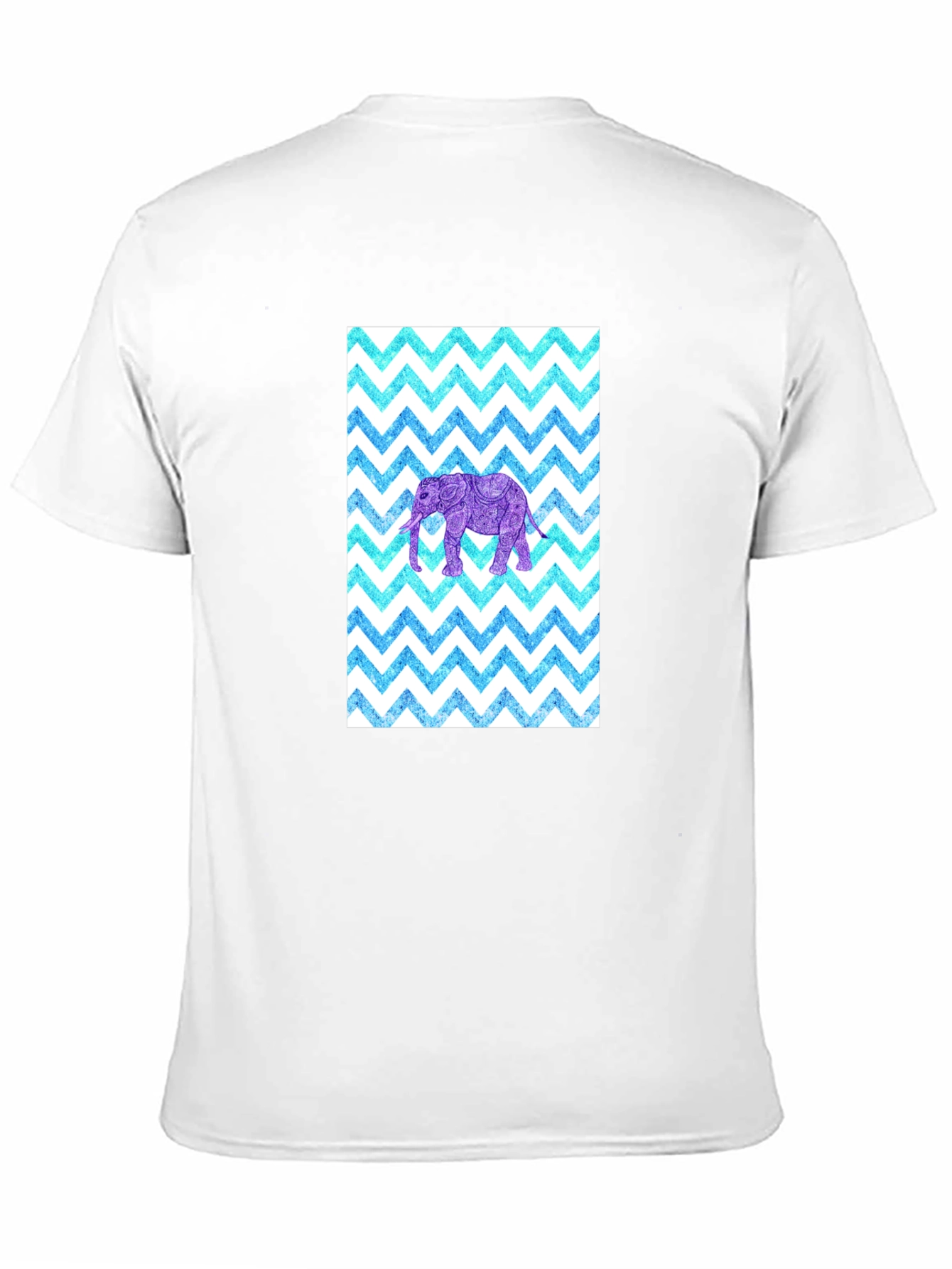 Elephant Zigzag Pattern T-Shirt
