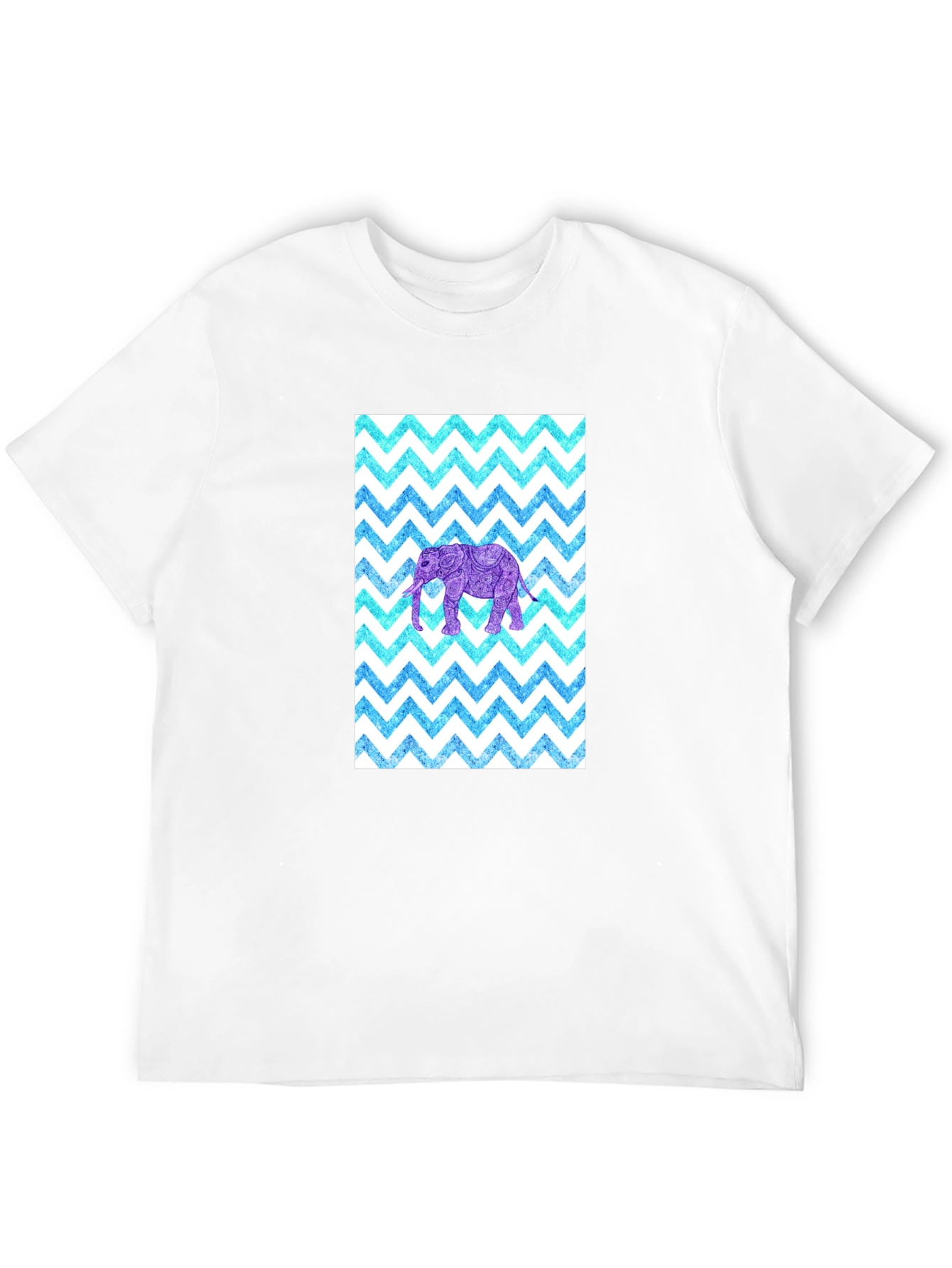 Elephant Zigzag Pattern T-Shirt