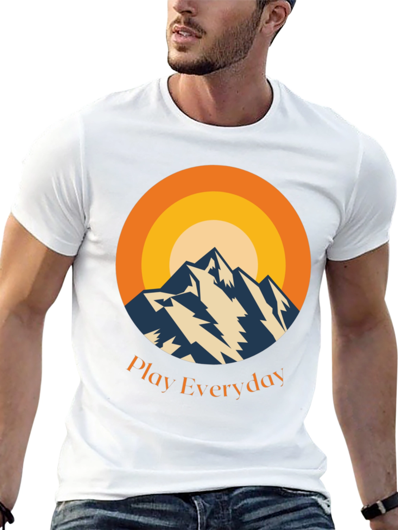 Mountain Sunset Graphic Tee - Play Everyday
