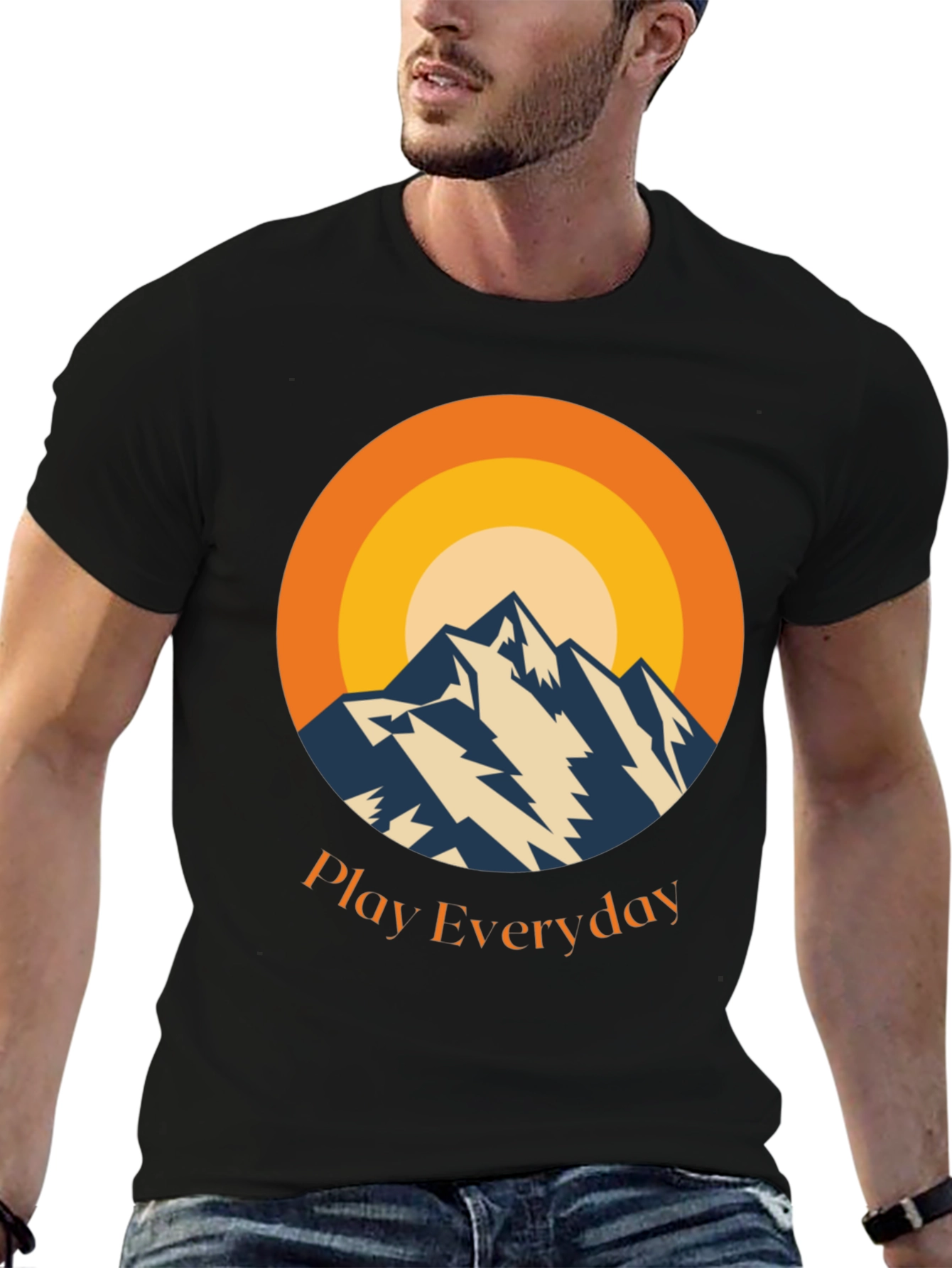 Mountain Sunset Graphic Tee - Play Everyday