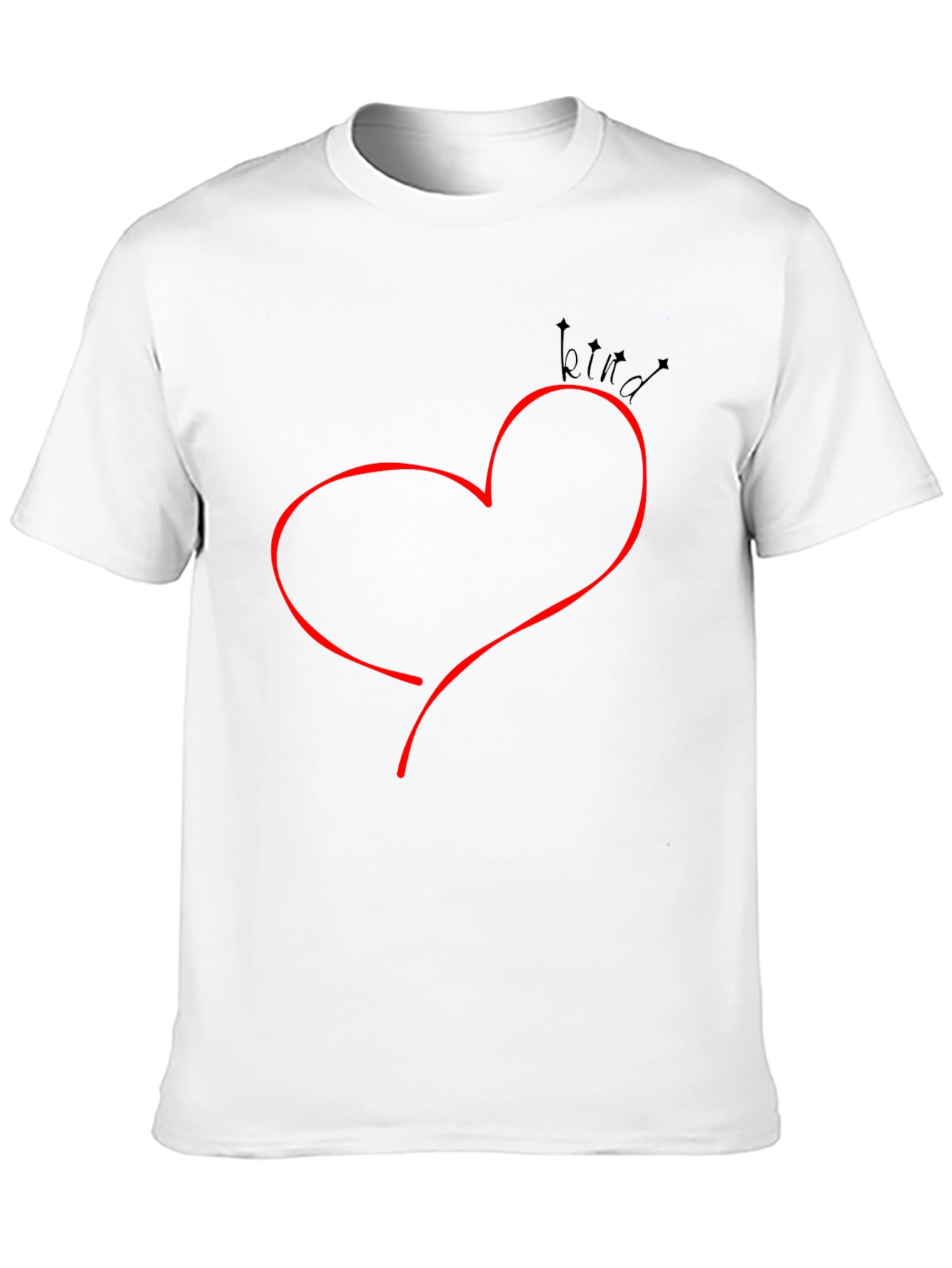 Kind Heart Graphic Tee - Casual Comfort