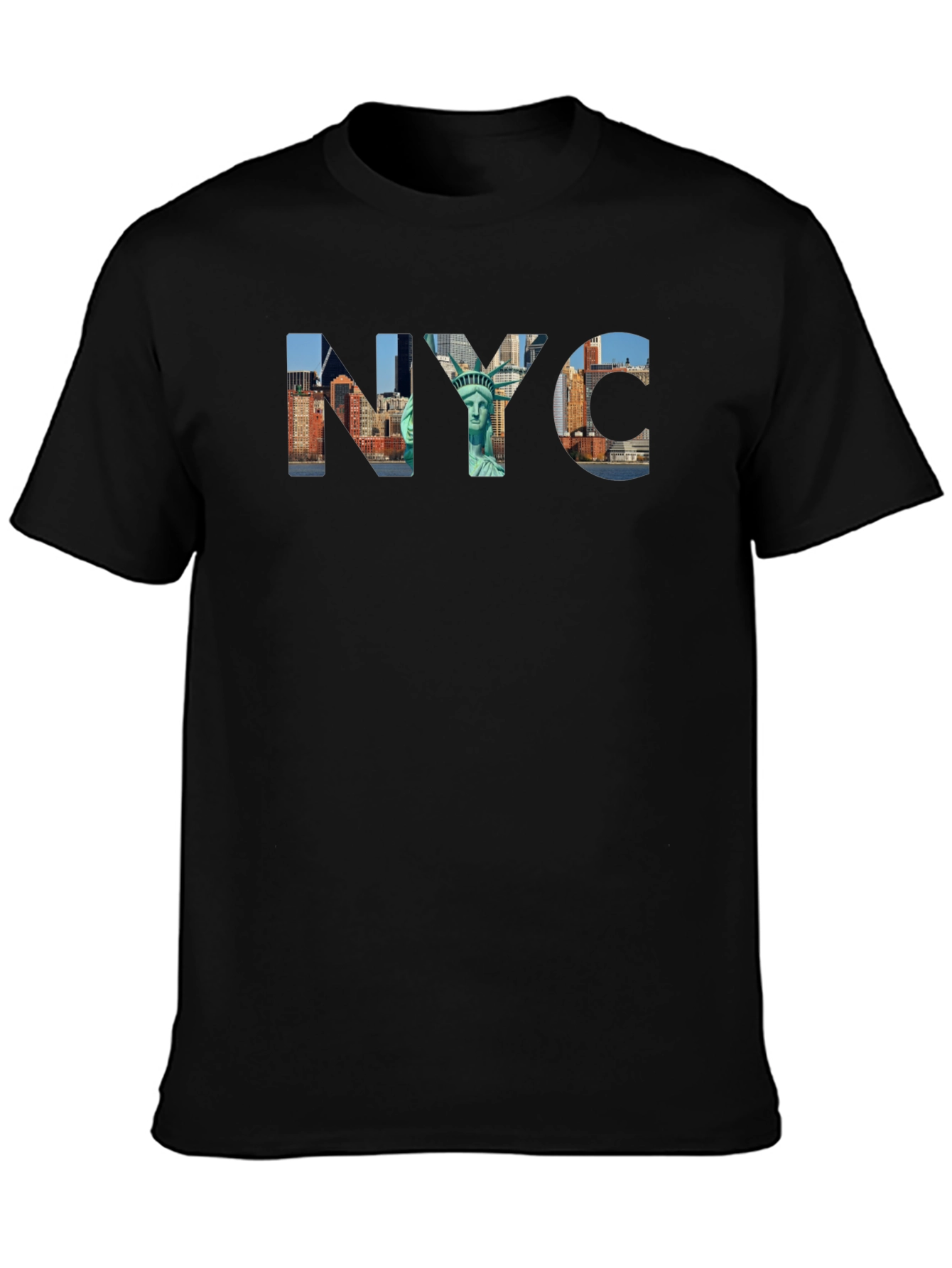 NYC Skyline Black Graphic T-Shirt