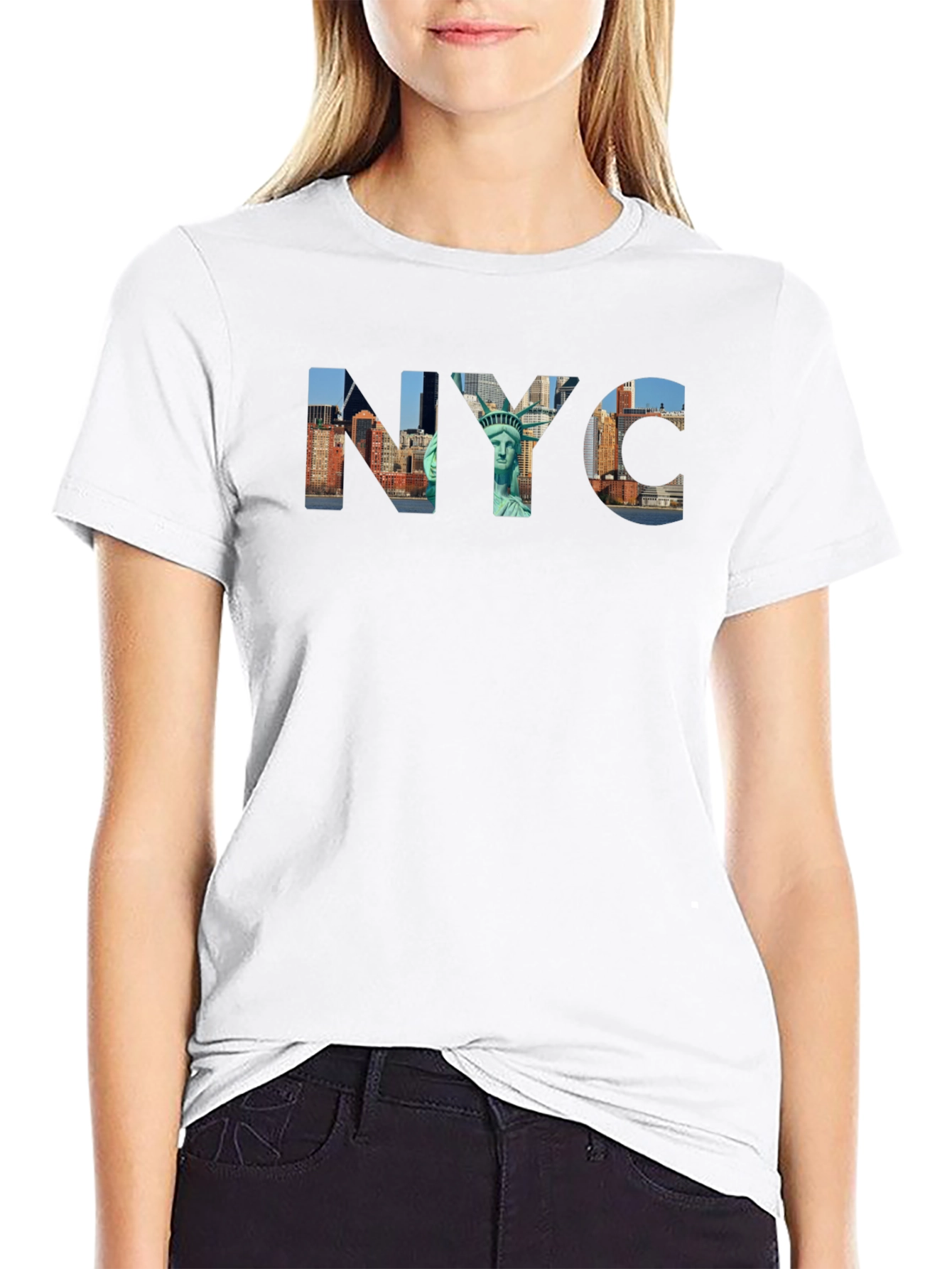 NYC Skyline Black Graphic T-Shirt