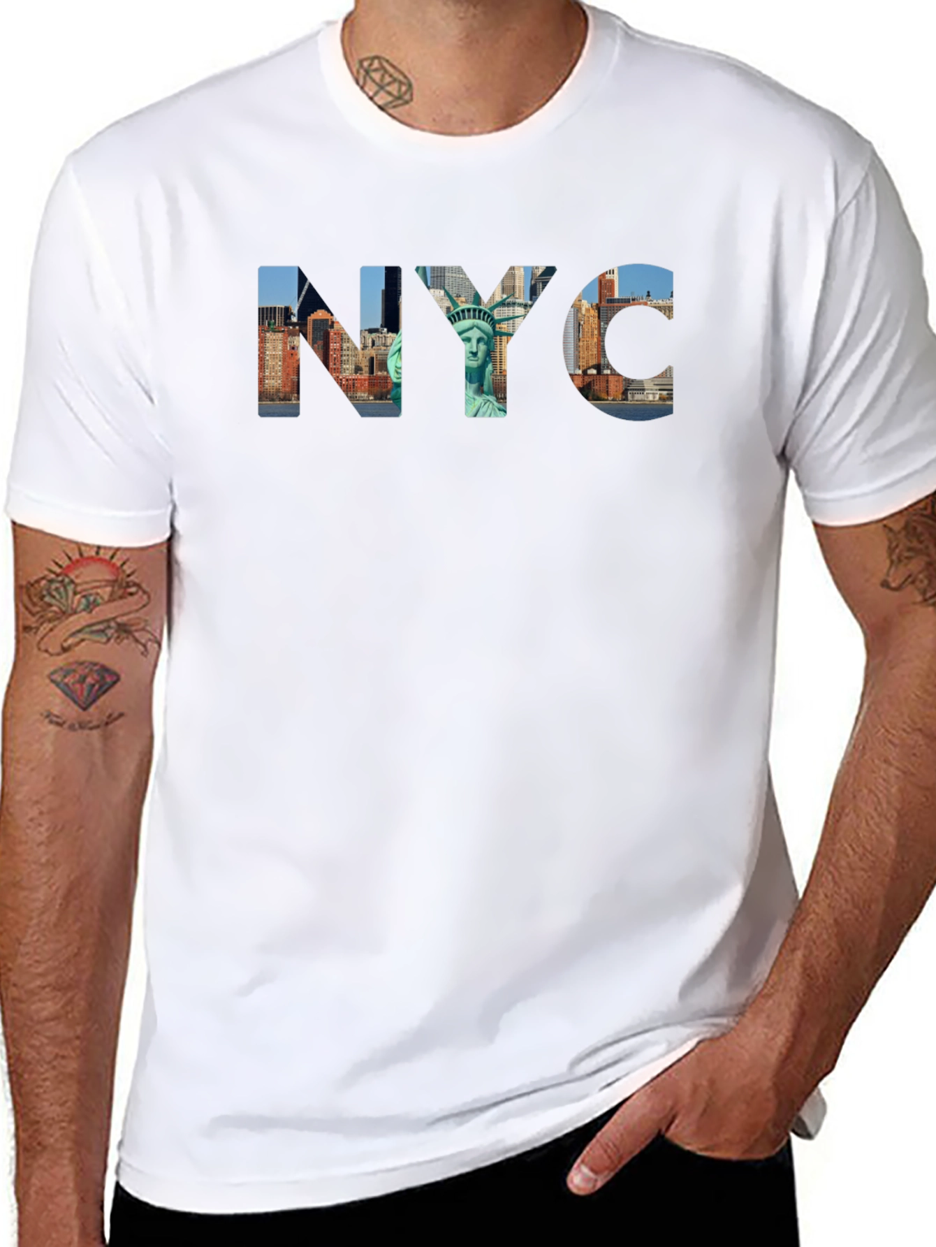 NYC Skyline Black Graphic T-Shirt