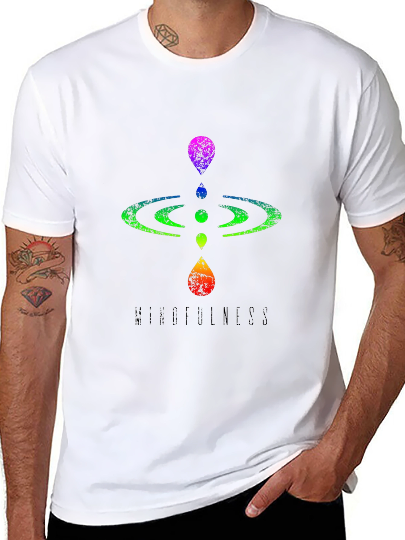 Mindfulness Graphic Tee - Mens Black T-Shirt