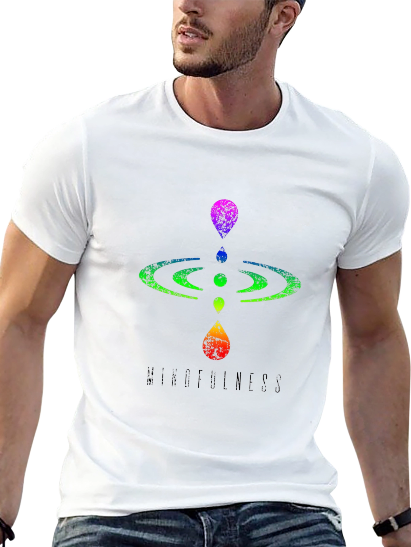Mindfulness Graphic Tee - Mens Black T-Shirt