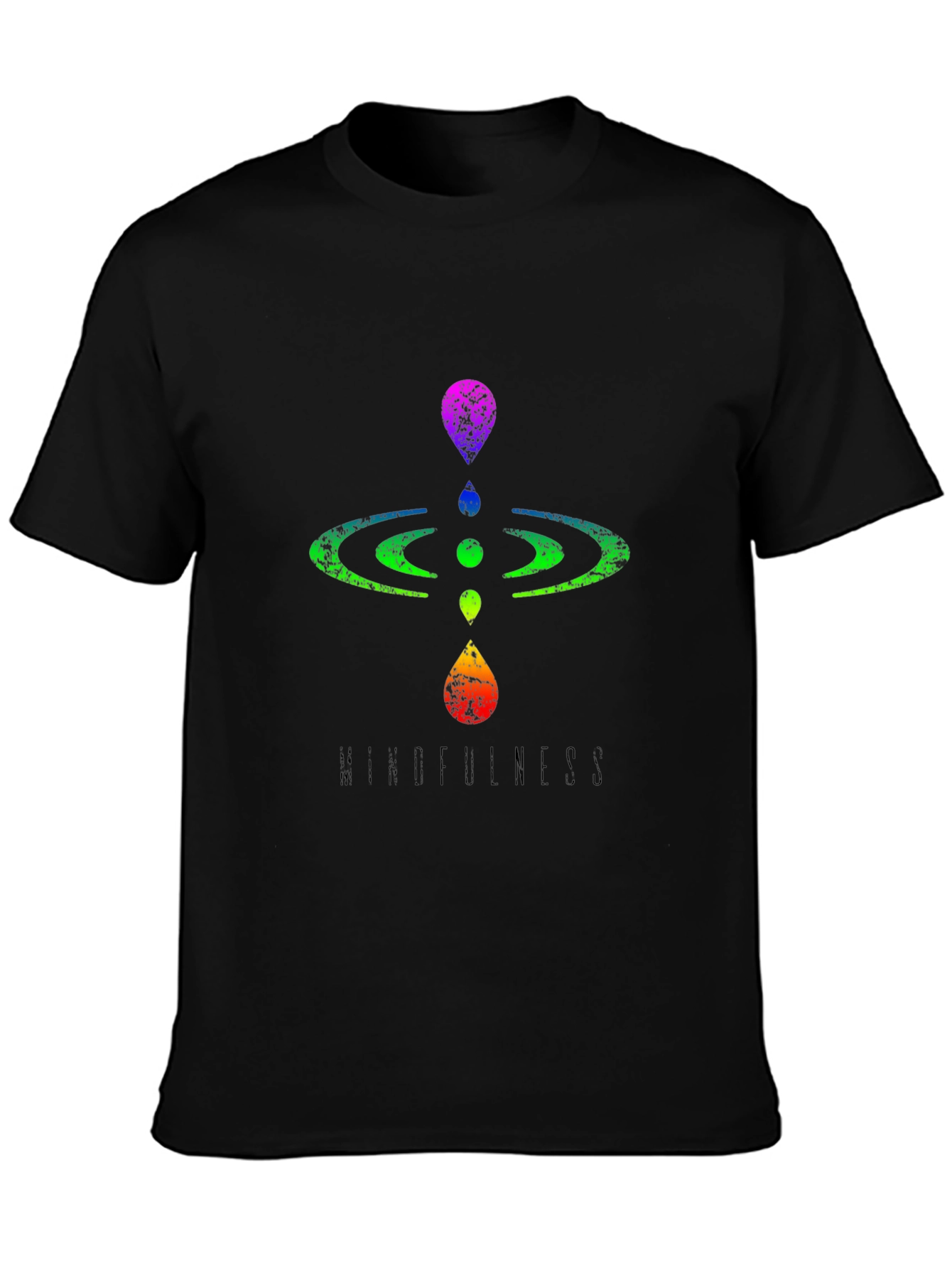 Mindfulness Graphic Tee - Mens Black T-Shirt