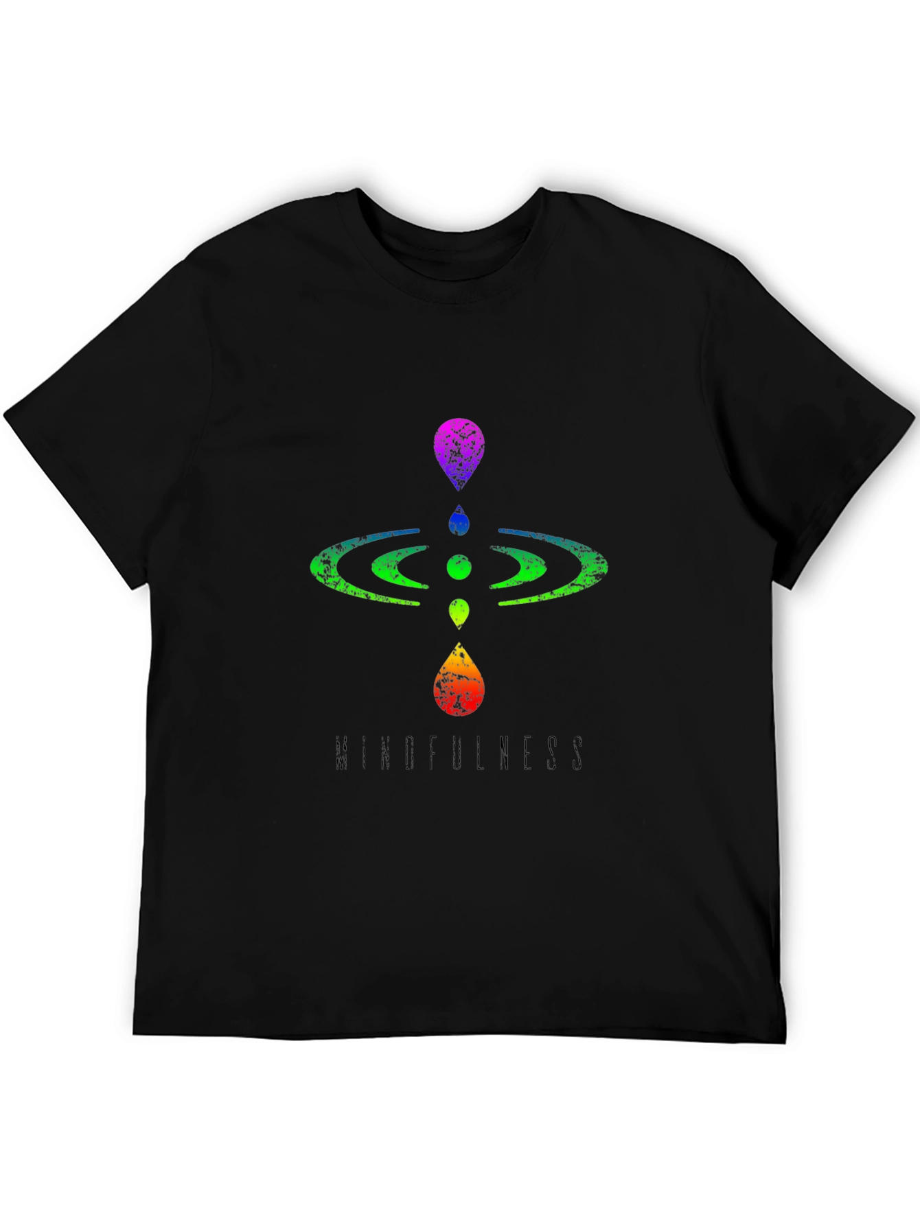 Mindfulness Graphic Tee - Mens Black T-Shirt