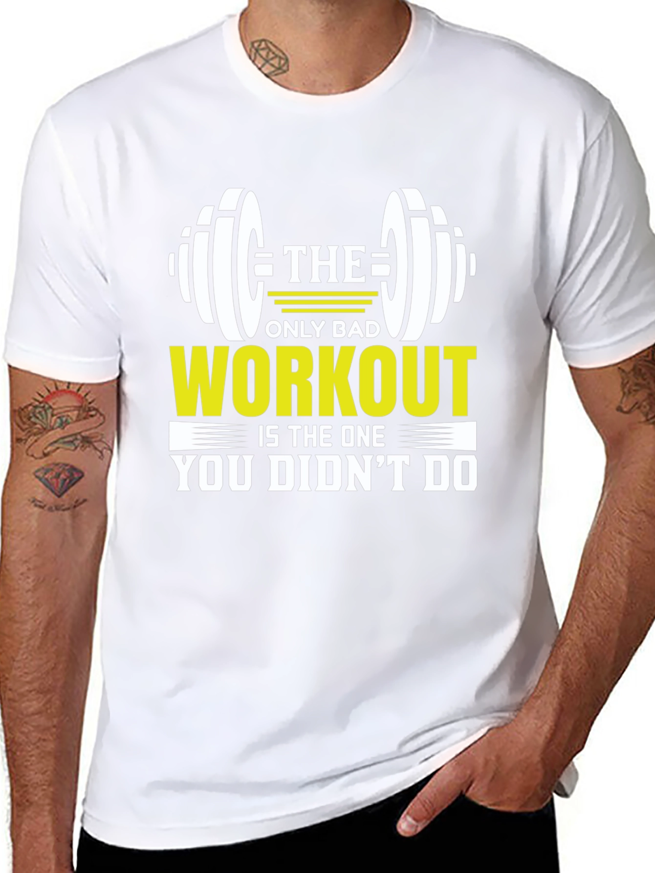 Workout Motivational Black T-Shirt