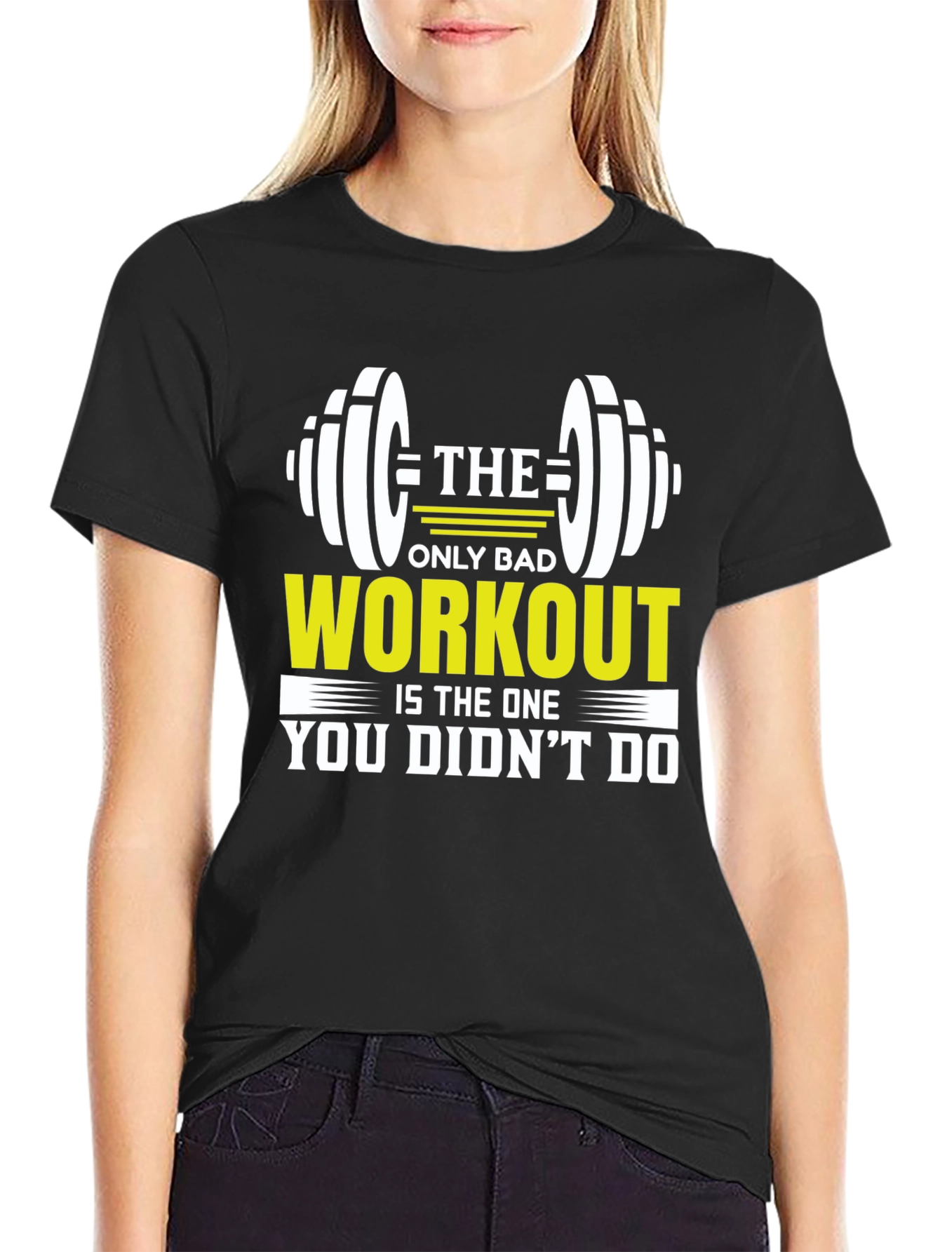 Workout Motivational Black T-Shirt