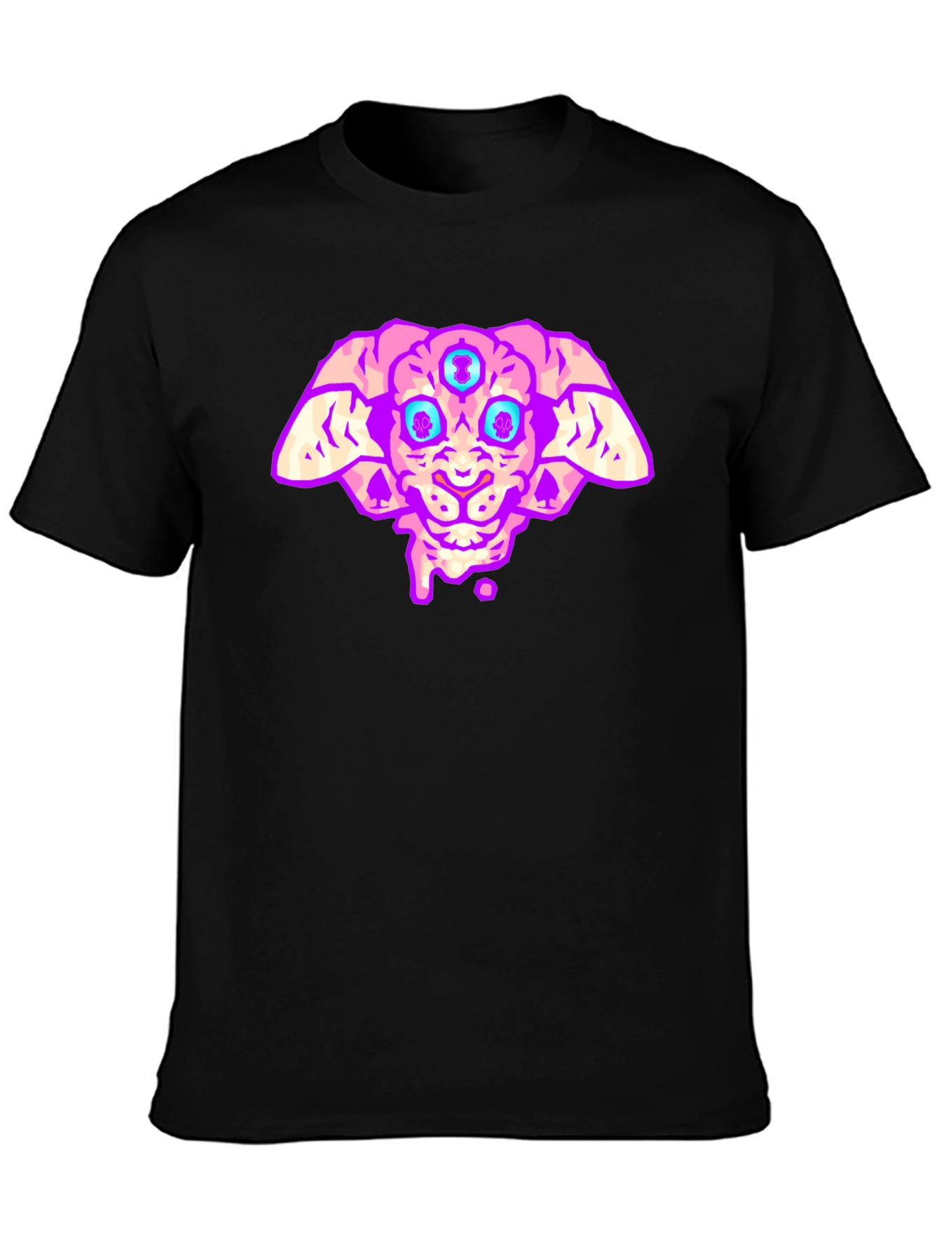 Three-Eyed Alien T-Shirt - Black