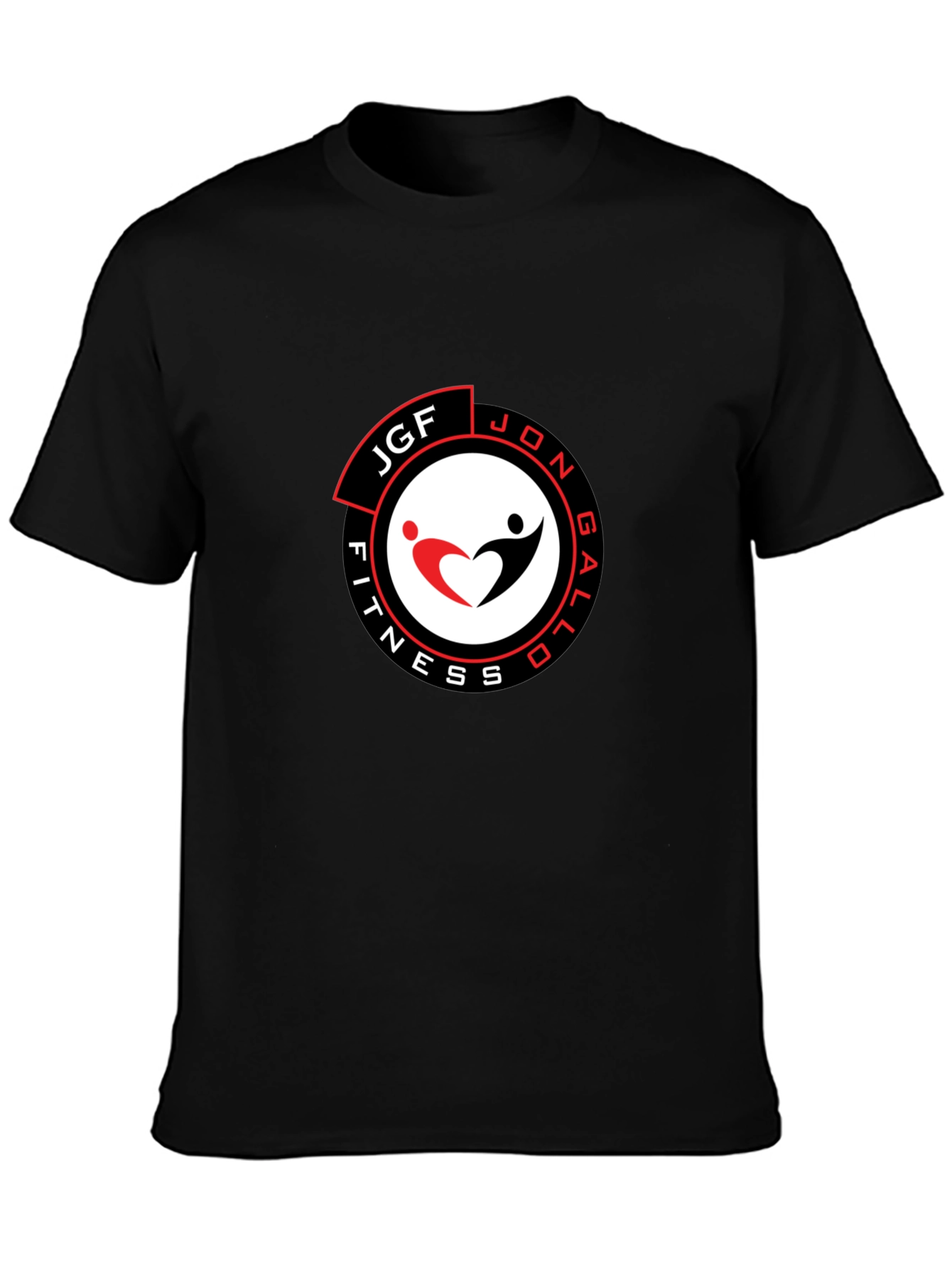 Mens Black JGF Fitness Graphic T-Shirt