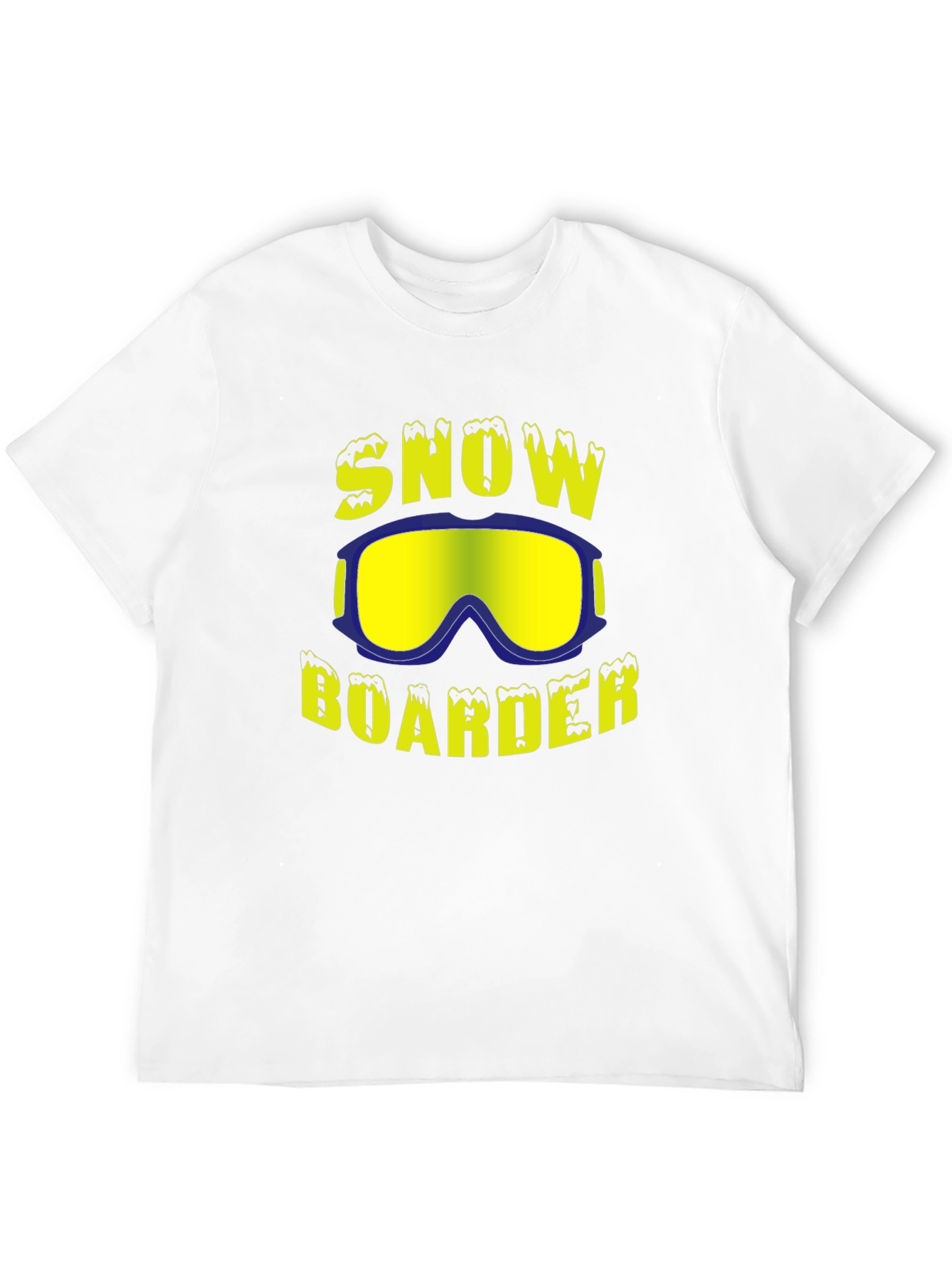 Snowboarder Graphic Tee - Black Cotton Blend