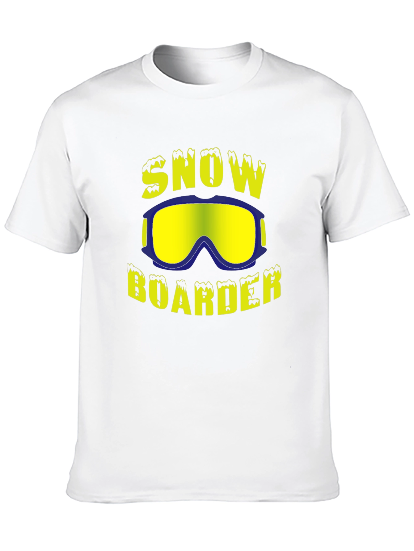 Snowboarder Graphic Tee - Black Cotton Blend