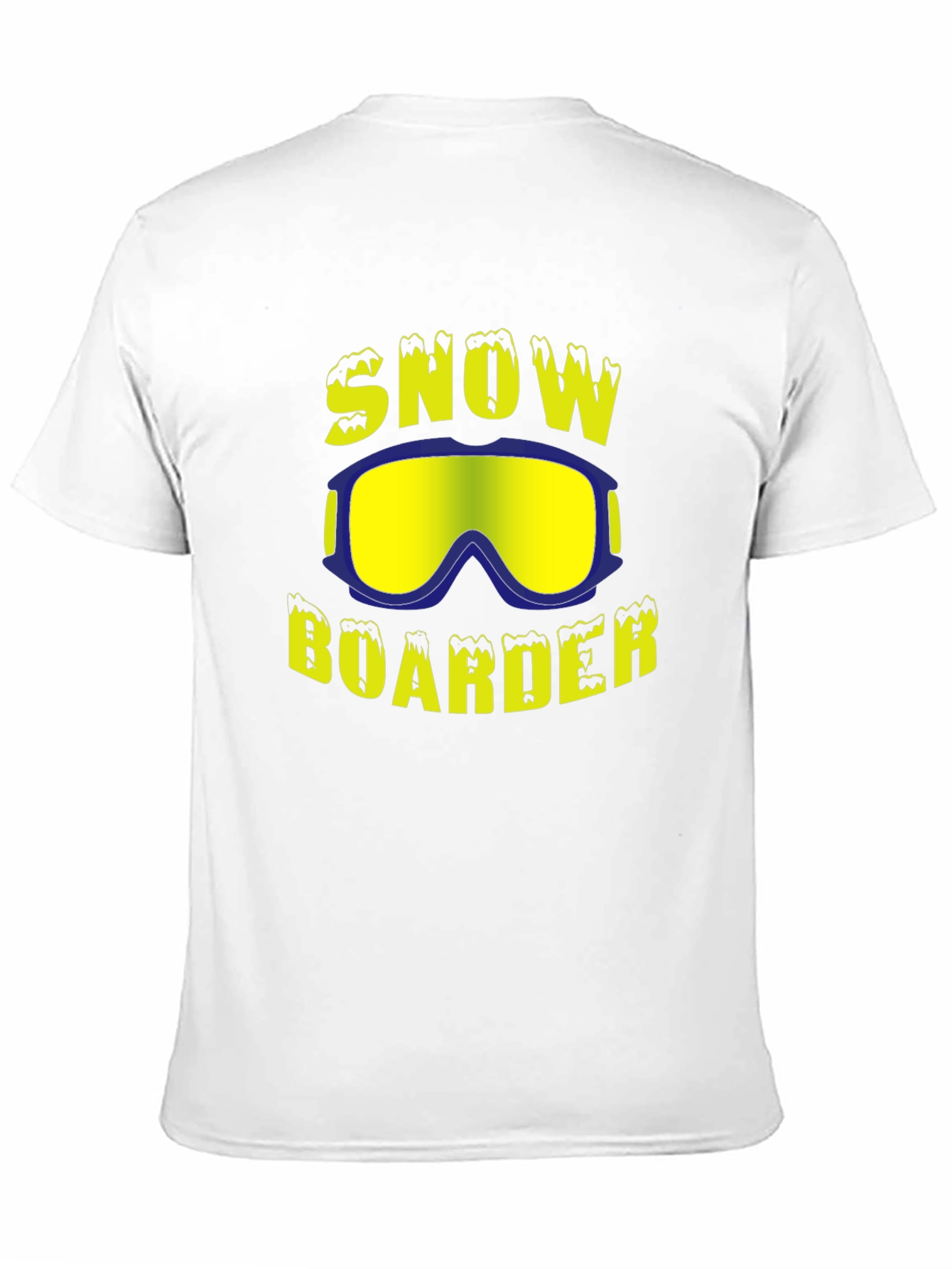 Snowboarder Graphic Tee - Black Cotton Blend