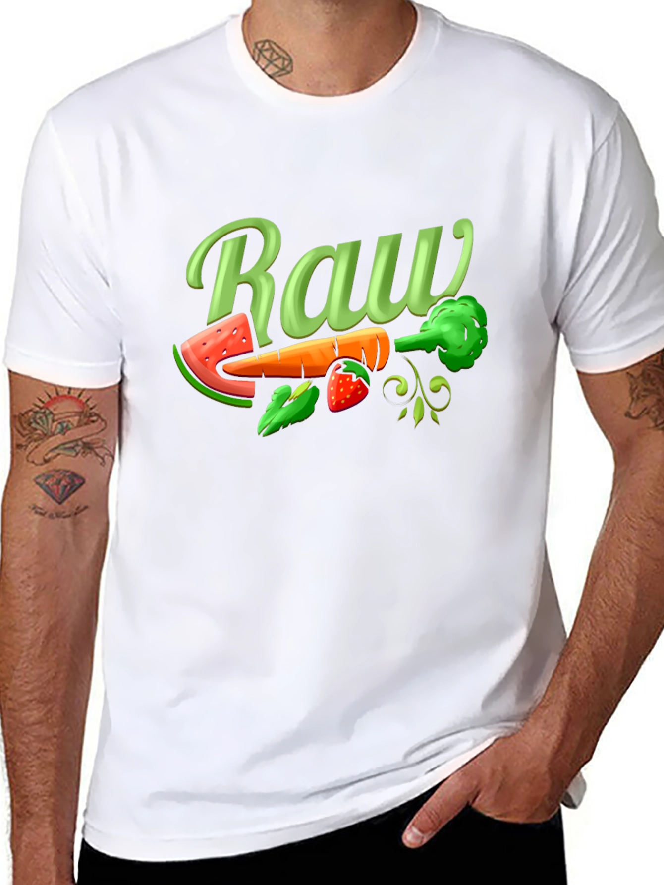 Raw Food Diet T-Shirt - Vegan Graphic Tee