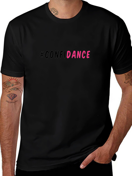 #Confidance Graphic Print Black Unisex T-Shirt