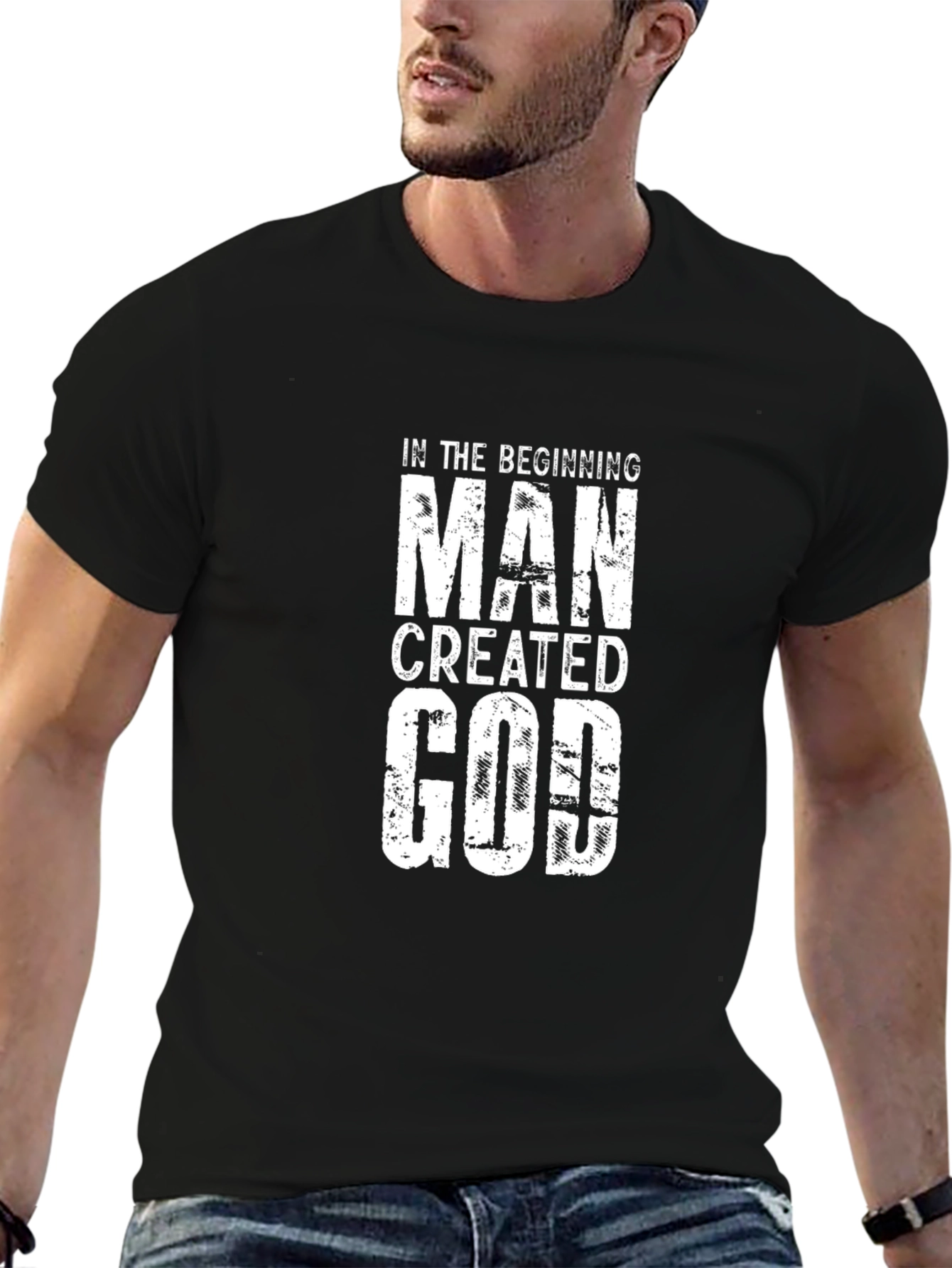 Man Created God Graphic Tee