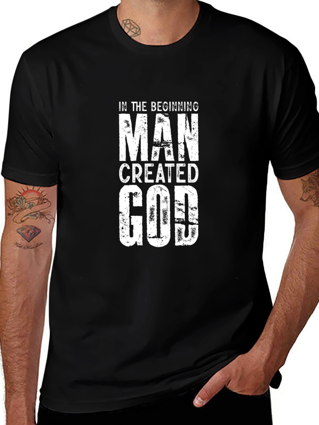 Man Created God Graphic Tee