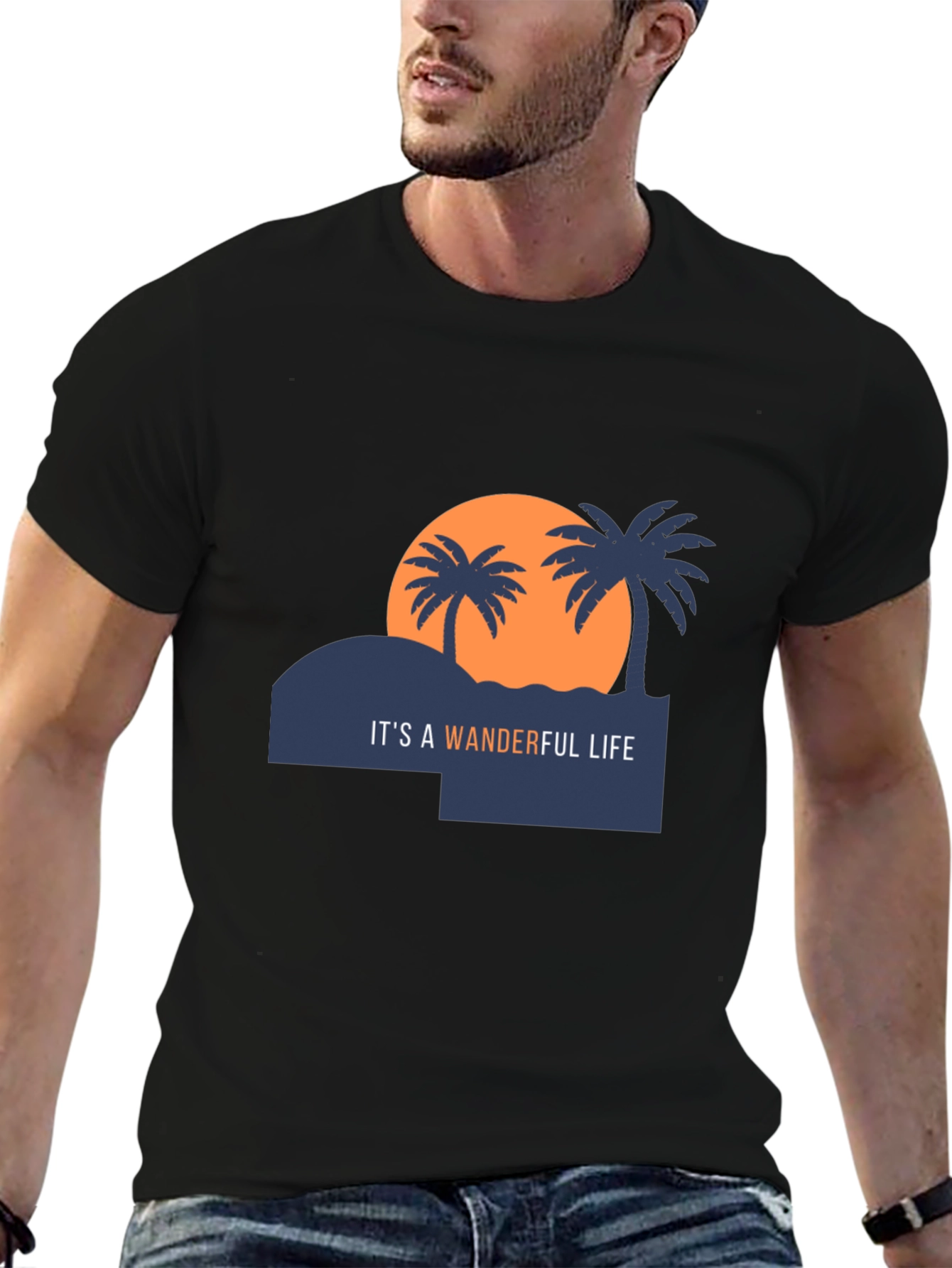 Wanderful Life Graphic Tee - Black