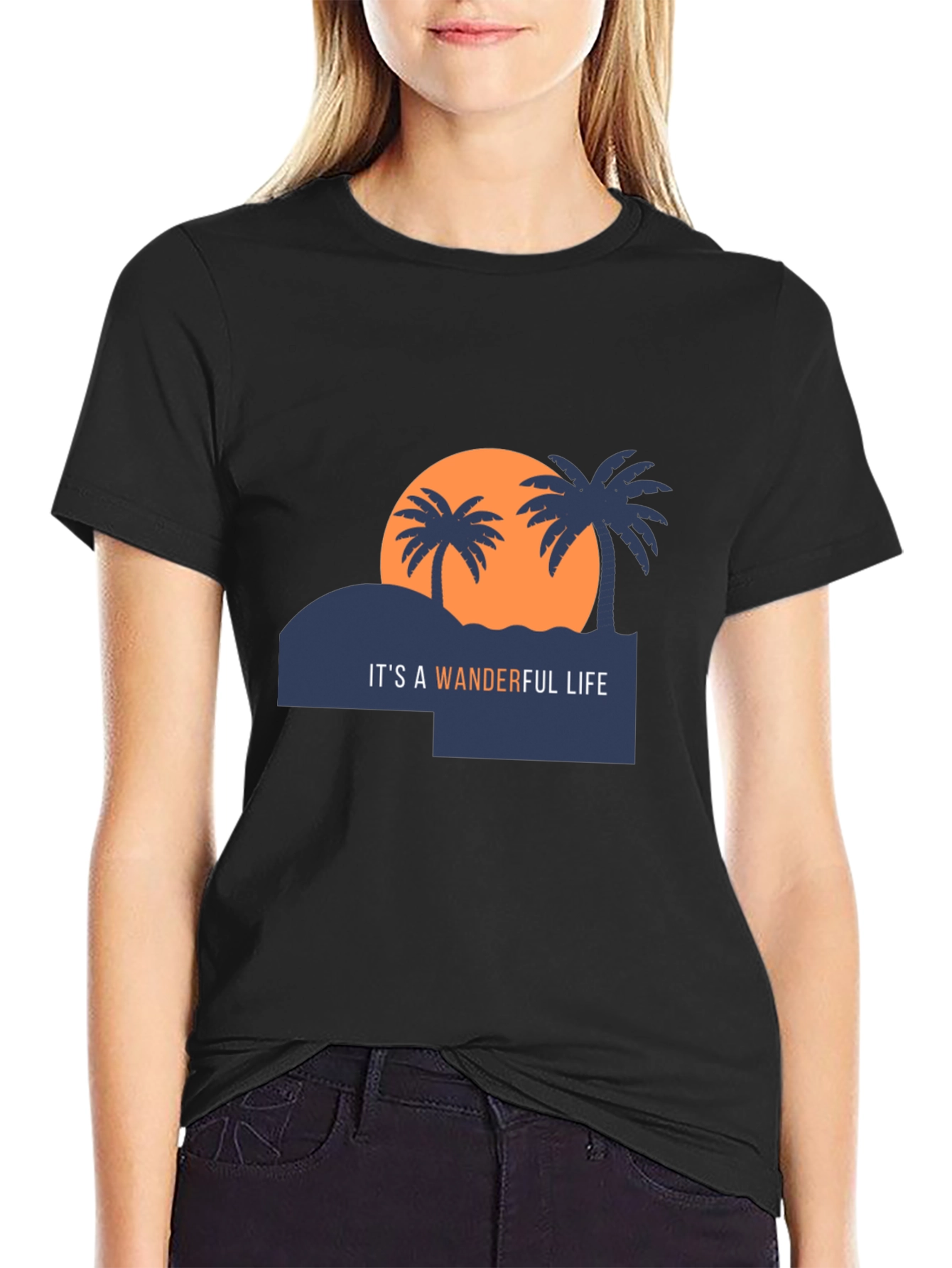 Wanderful Life Graphic Tee - Black