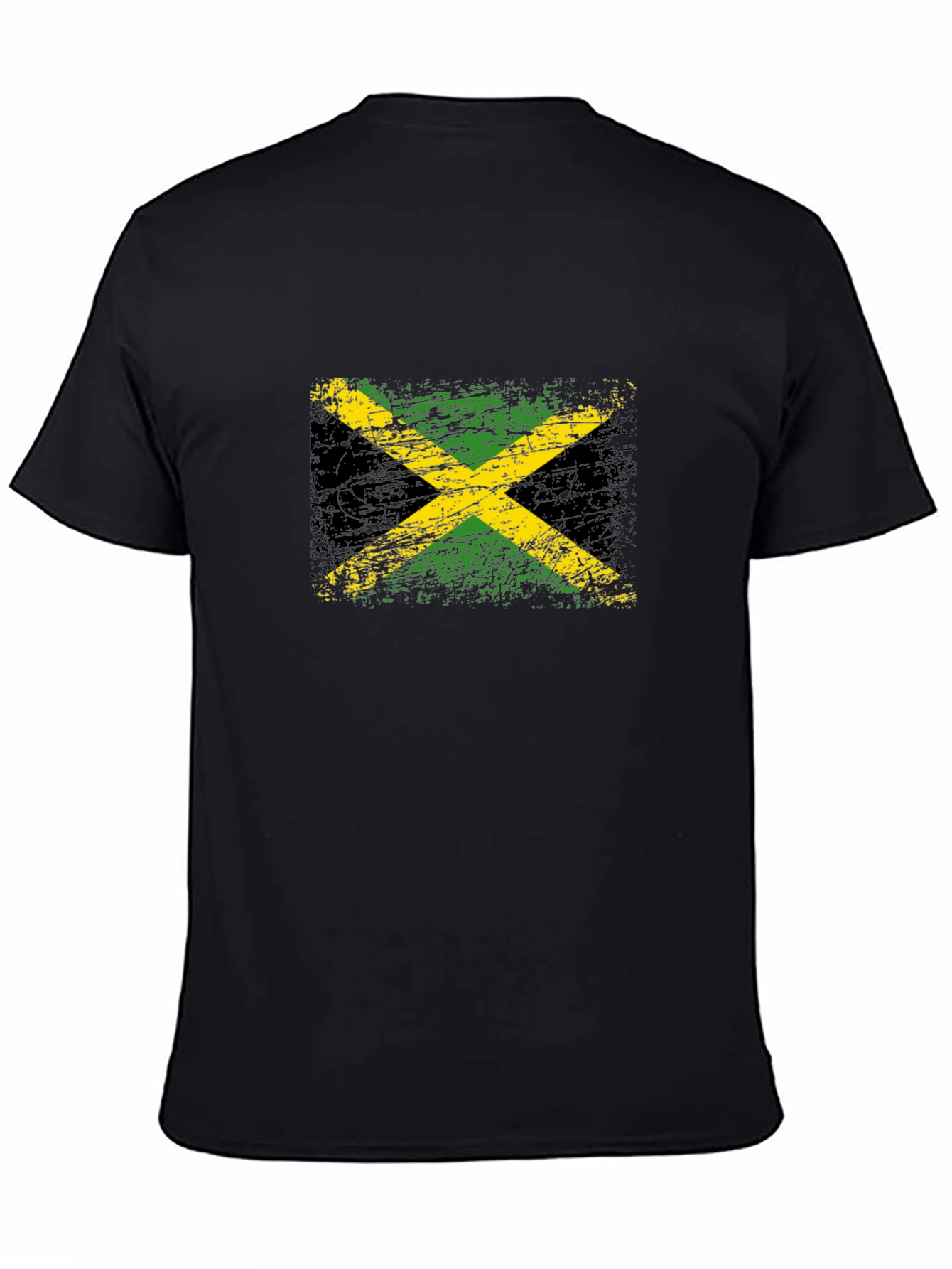 Jamaica Flag Distressed Graphic T-Shirt