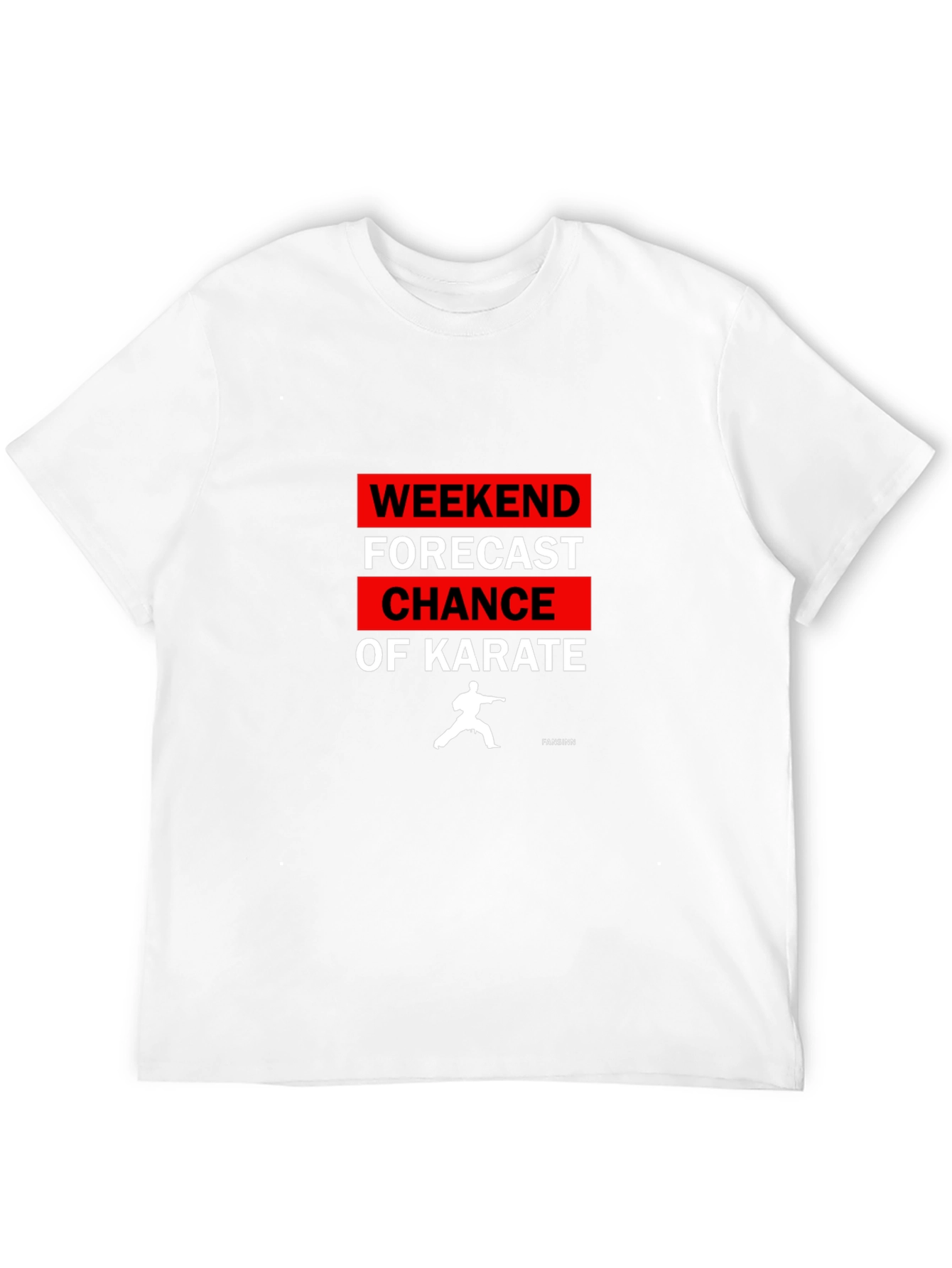 Weekend Karate Forecast Graphic T-Shirt