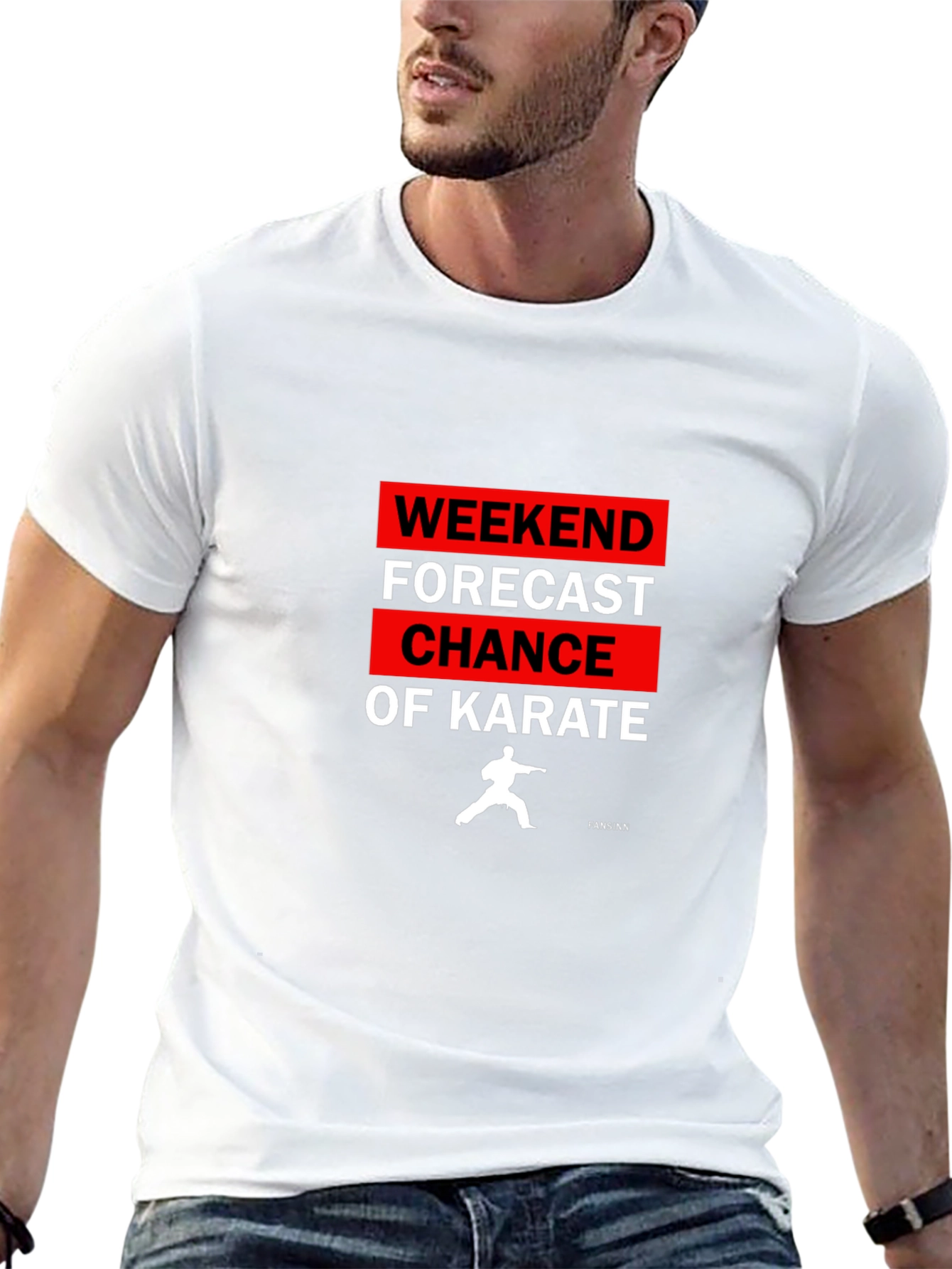 Weekend Karate Forecast Graphic T-Shirt