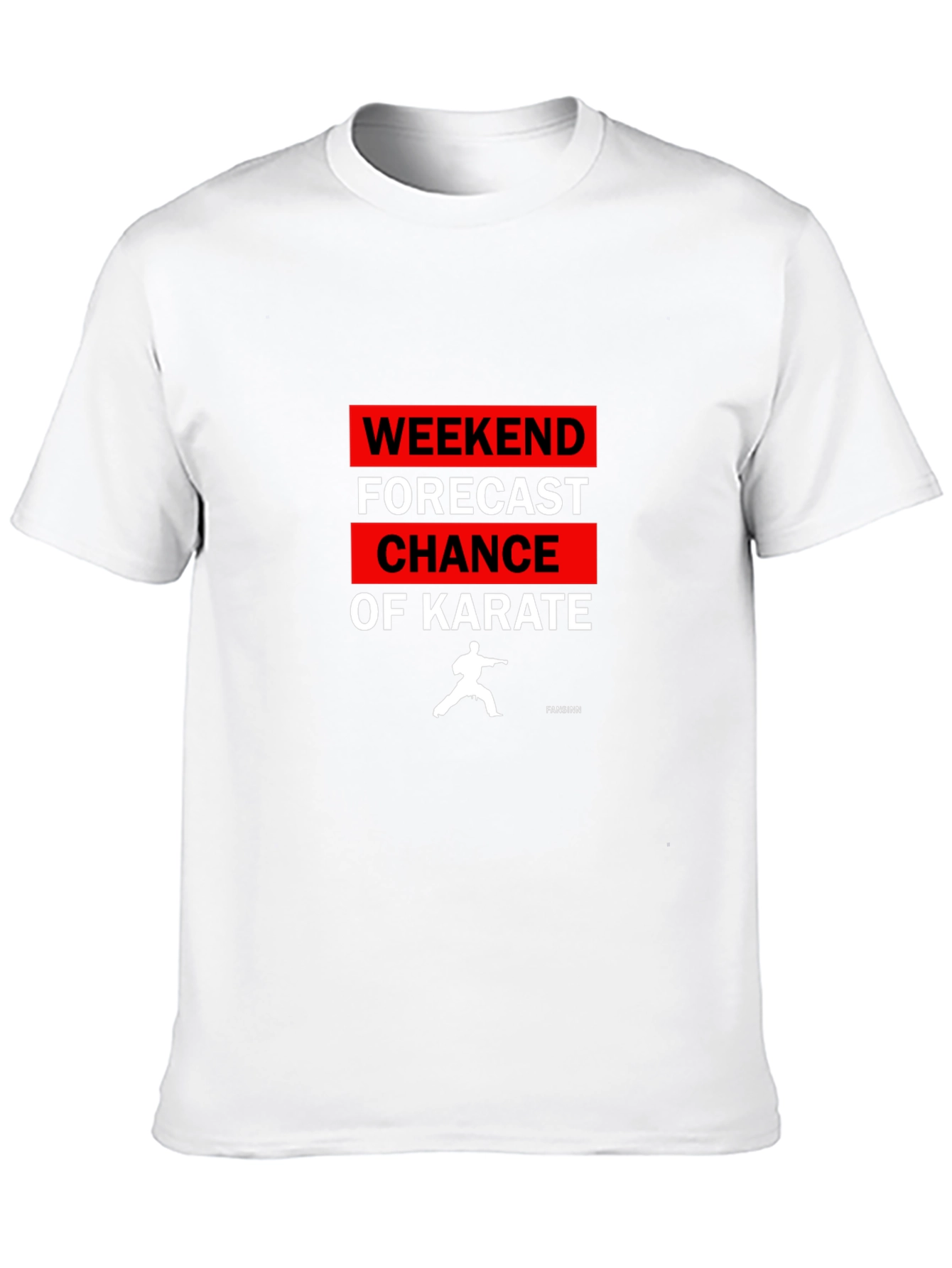 Weekend Karate Forecast Graphic T-Shirt