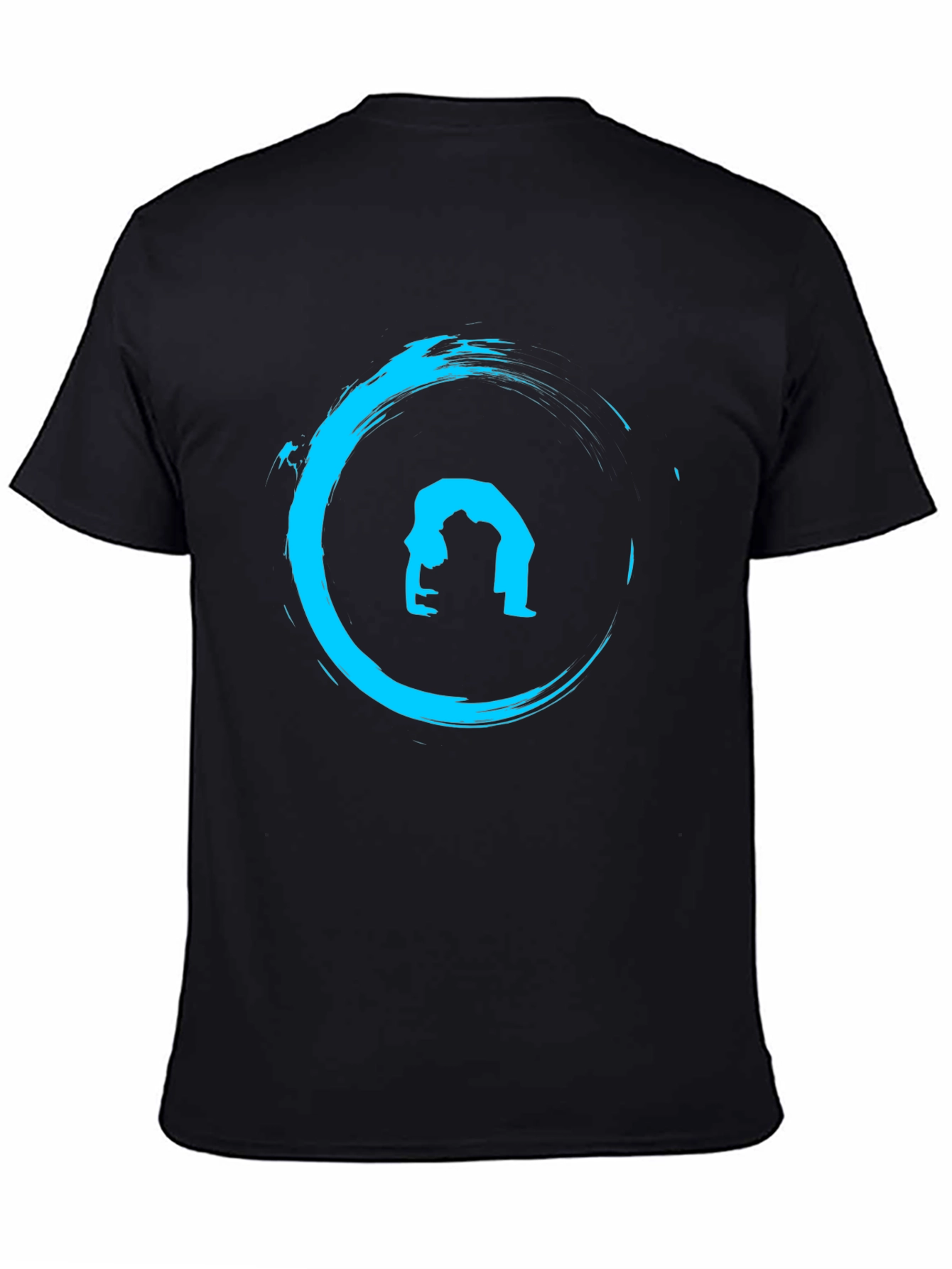 Yoga Zen Circle Black T-Shirt - Meditation Graphic Tee