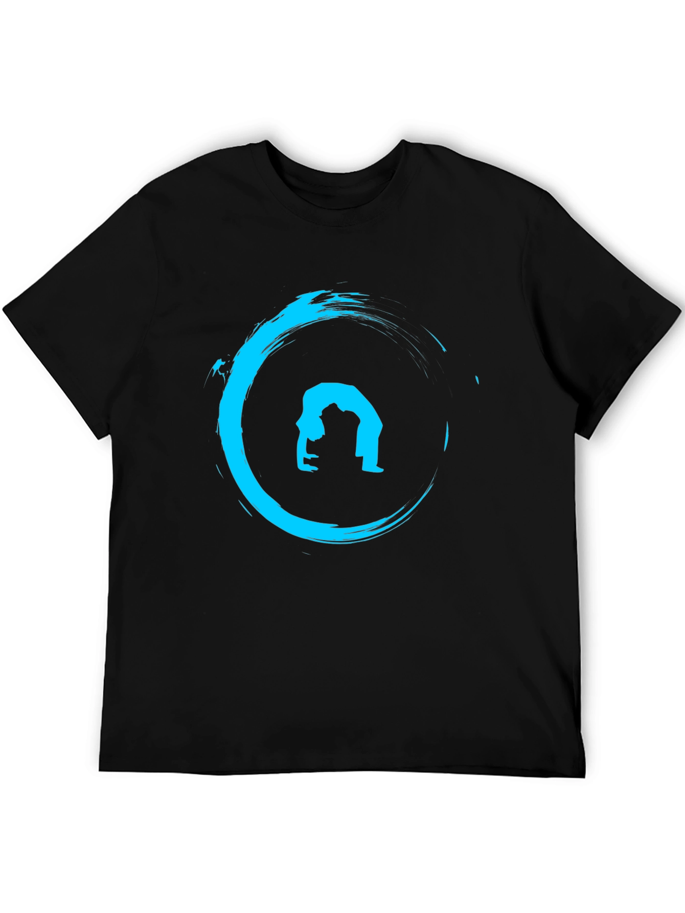 Yoga Zen Circle Black T-Shirt - Meditation Graphic Tee