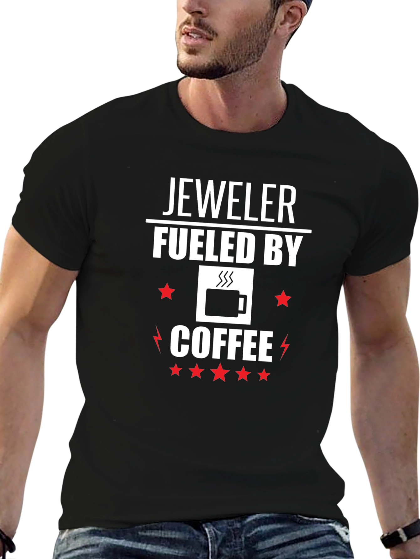 Jeweler Fuelled By Coffee Graphic T-Shirt