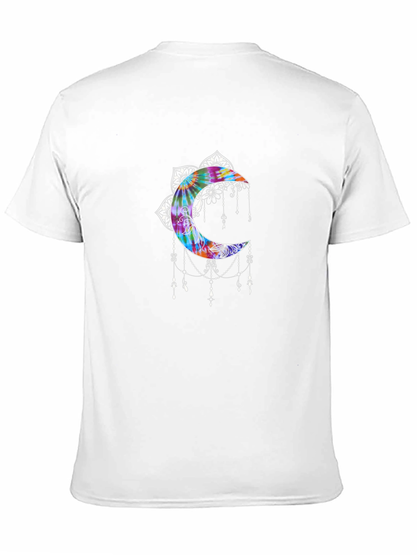 Tie-Dye Moon Mandala Graphic Tee