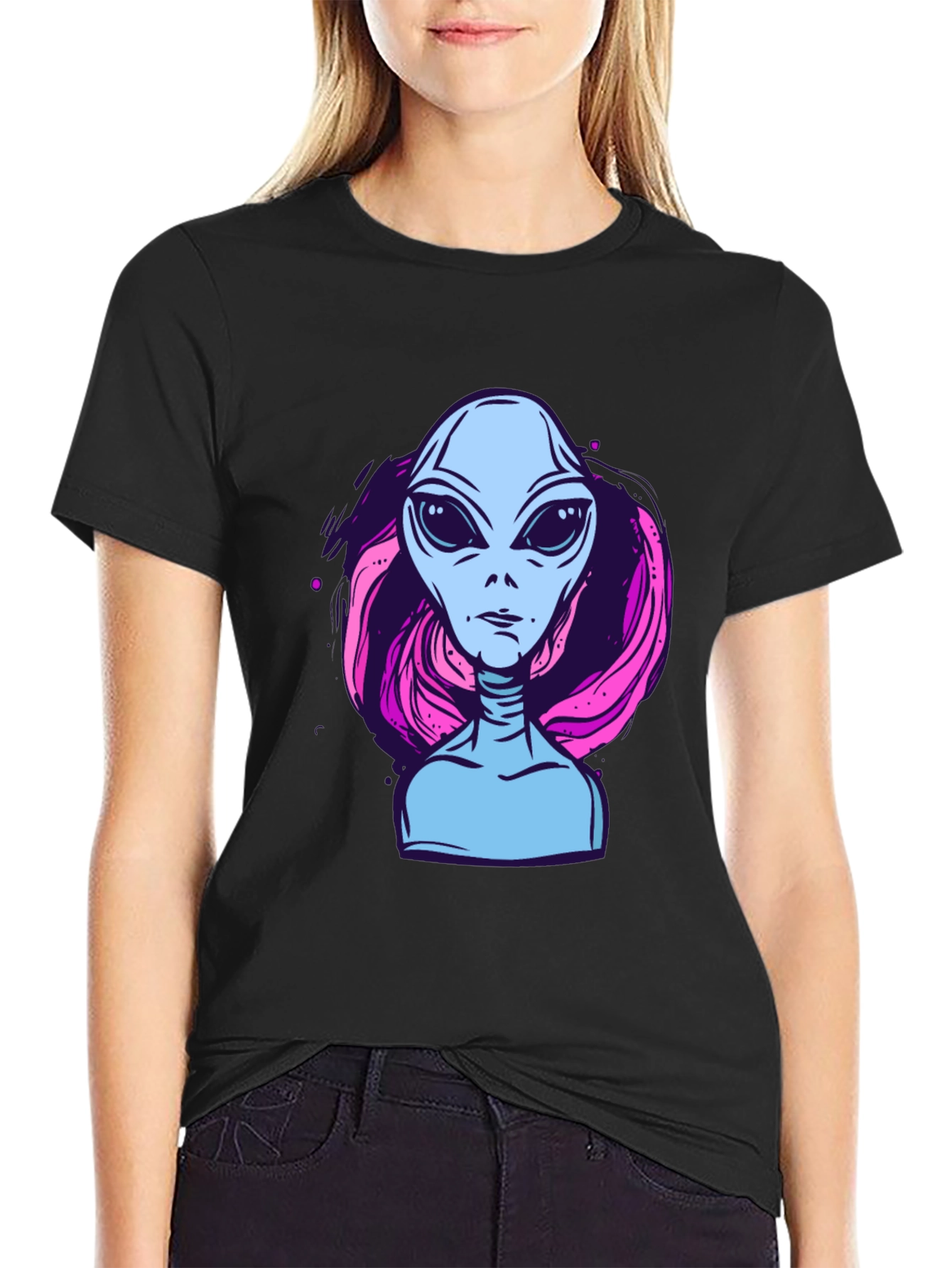 Alien Graphic Tee - Retro Style