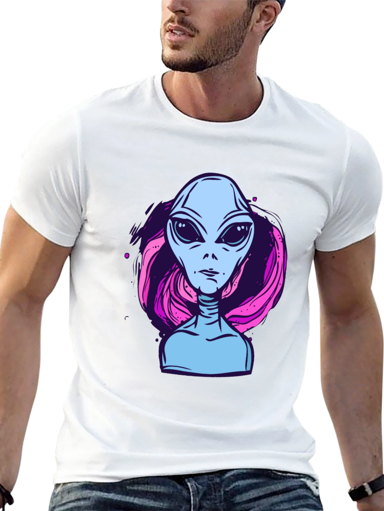 Alien Graphic Tee - Retro Style