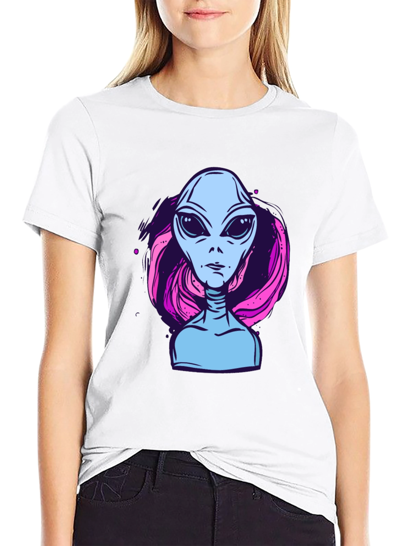 Alien Graphic Tee - Retro Style